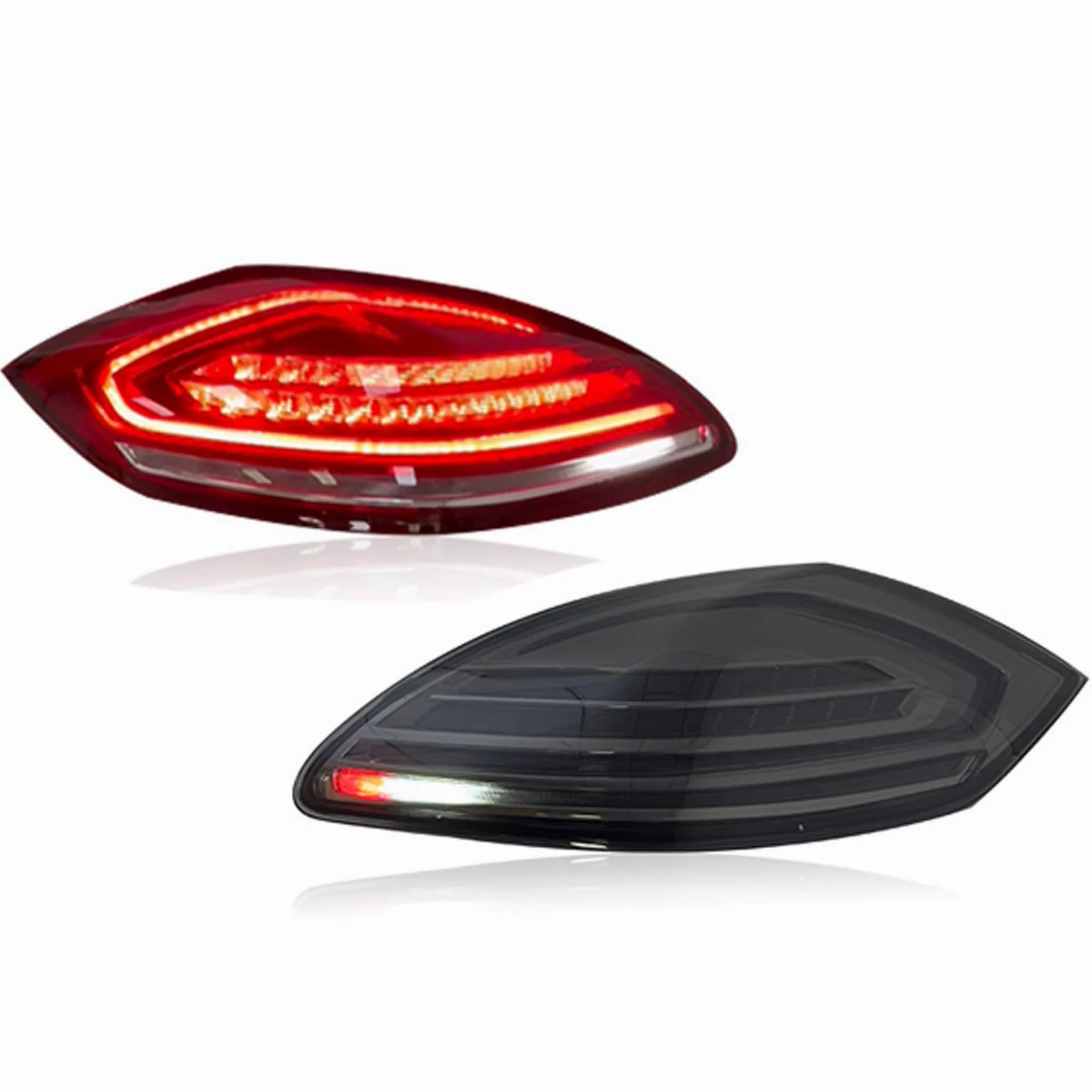 Faro Trasero de Coche para Porsche Panamera 970 2010 2011 2012 2013, Piloto Trasero Conjunto Luz Traseras Lámpara Freno Coche Luz Advertencia Accesorios,Smoked