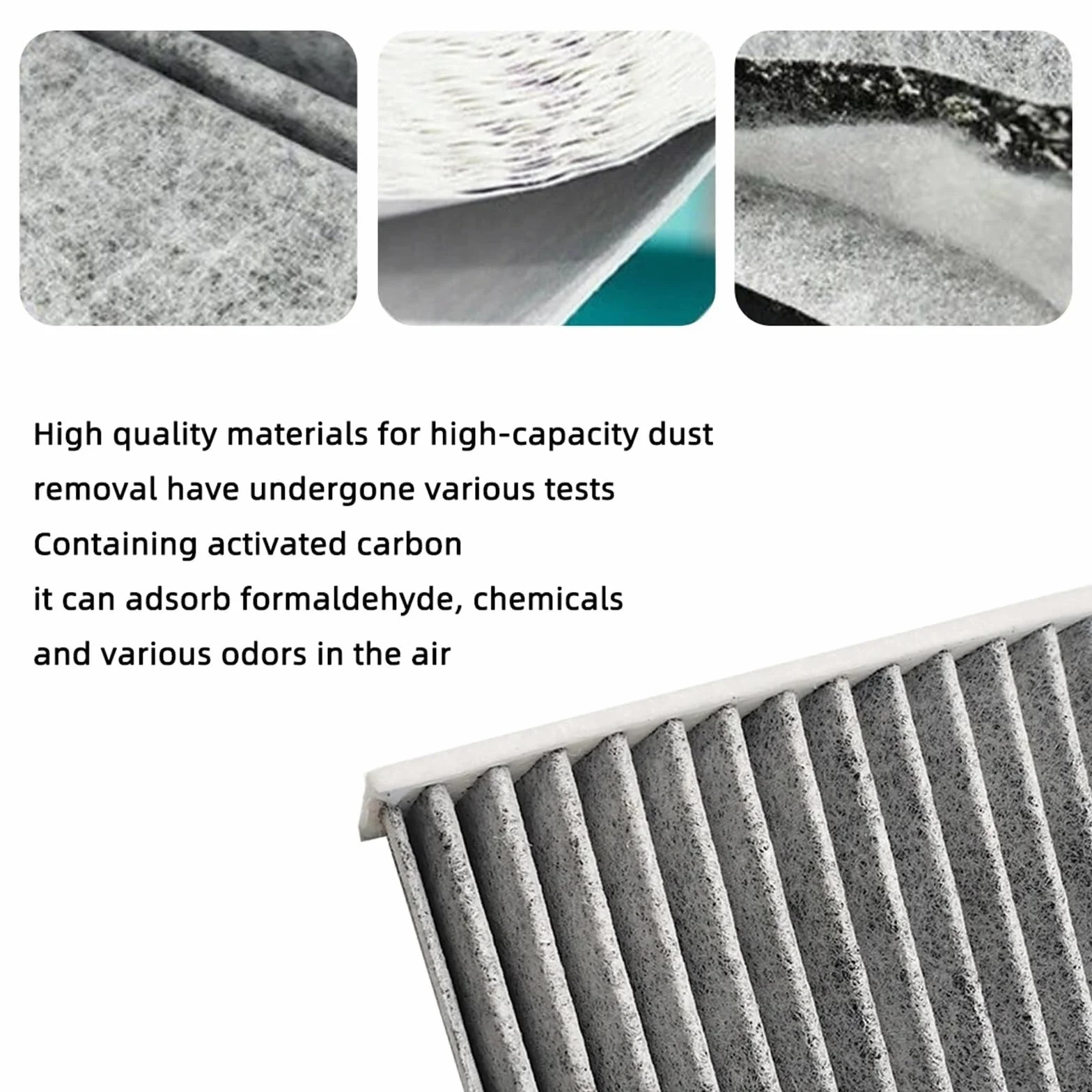 Filtro de aire de fibra de carbono para Acura TSX (2004-2014), CF10134, 80219-SHJ-A01, 80292-SDA-407, 80292-SDA-A01 Filtro de Habitáculo Antipolen(10PCS)