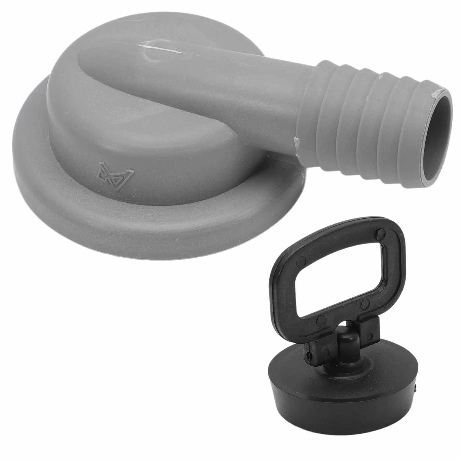 Desagüe lavabo para caravana inoxidable tubo de ducha sifon para autocaravana de 55 mm de diámetro con salida de manguera de 20 – 25 mm de 90°para barco