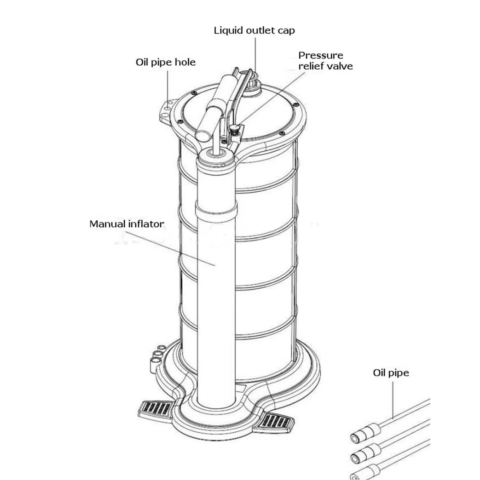 Bomba extractora de fluidos de aceite de 9L, aspiradora Manual de succión de combustible, extractor de tanque de transferencia for coche y barco, cambiador