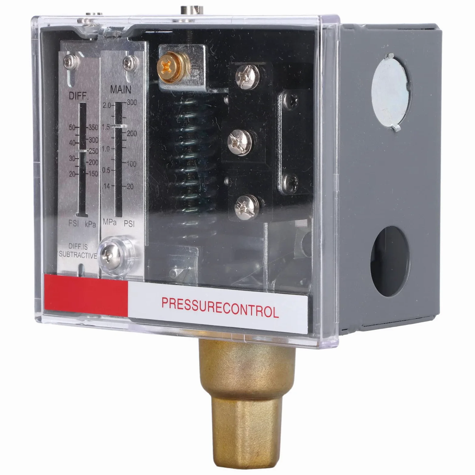 LF56 Interruptor de Presión NPT1/4-18 SPDT Controlador Ajustable para de Torre Agua Caldera Aire Gas Líquido Rango 20-300psi