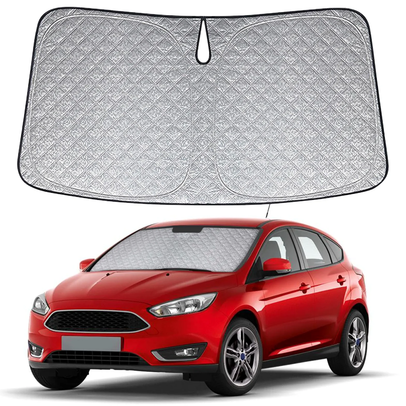 Parasol Coche Delantero Plegable Repuesto para Ford Focus MK3 2010-2018 Bloquea Rayos UV