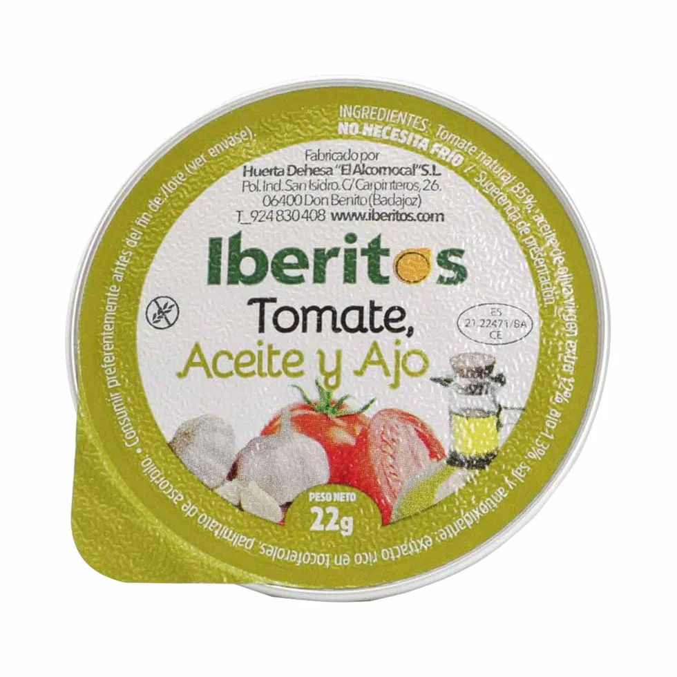 Bandejas de Tomate, Ajo y Aceite 22 g 90 Unidades