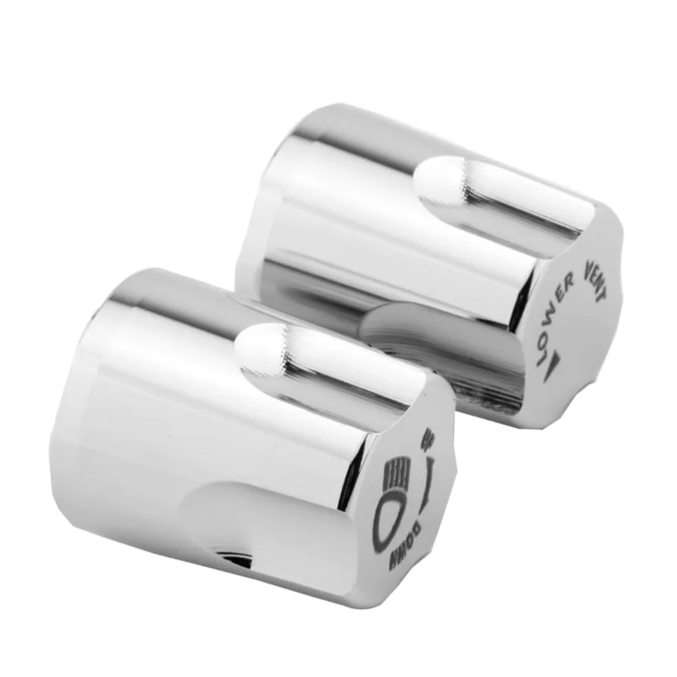 Perillas de ajuste de subida/bajada de faros cromados Cubierta de aluminio para motocicleta para GL1500 88-00