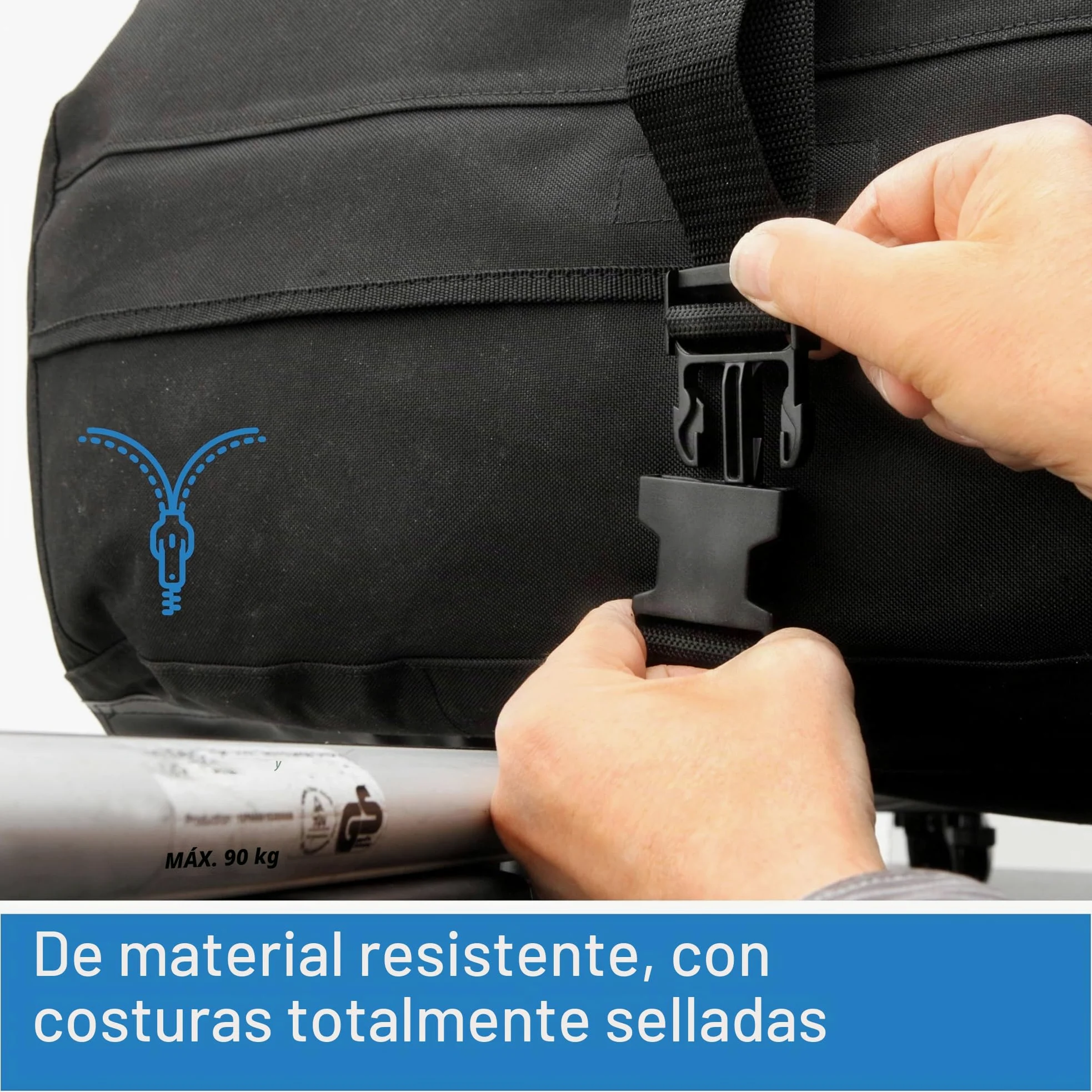 FISCHER 126000 - Cofre para techo (plegable, resistente al agua, 270 L, con bolsa de almacenamiento)