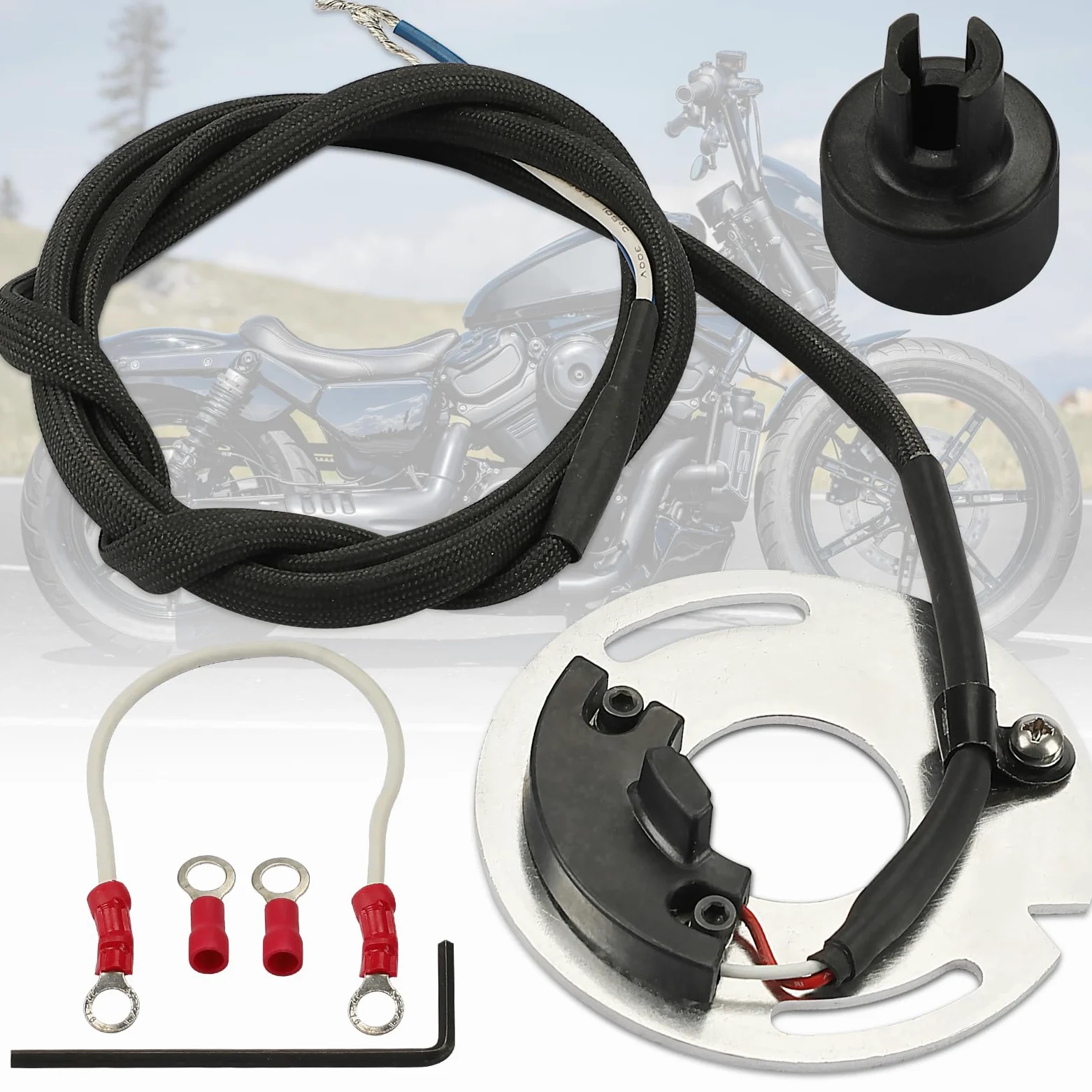 Bobina de encendido electrónico dual de repuesto DS6-1 compatible con carburador HD 1970-2003