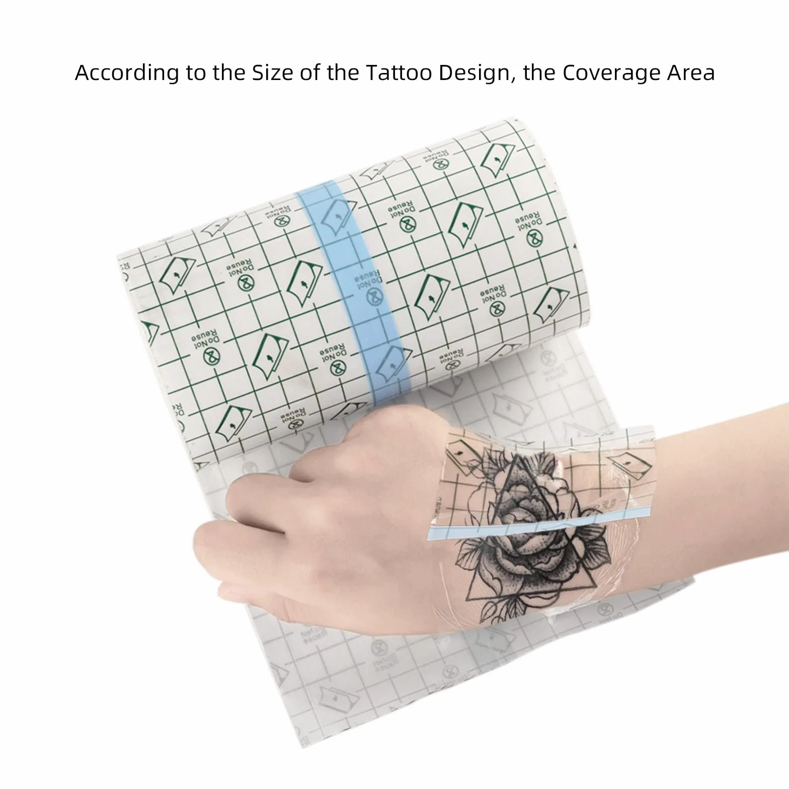 Vendaje adhesivo curativo impermeable transparente 10 m para tatuaje