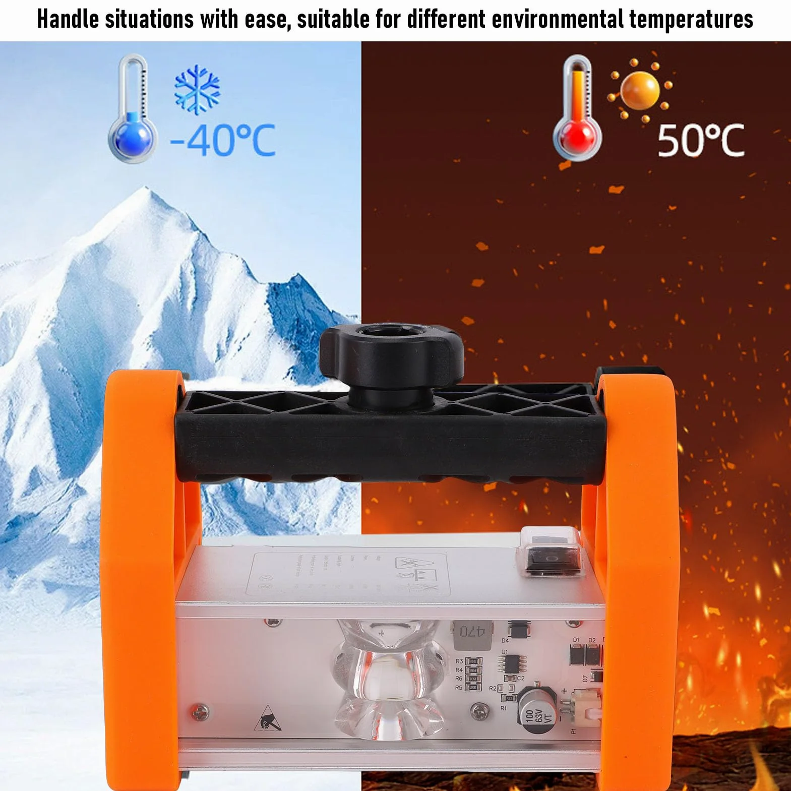 Hyuduo Luz de Inspección de Pared LED Lámpara de Inspección de Pintura de Pared de Silicona ABS 15W 1500LM Brillo Ajustable Haz de 120x5 para Profesionales de Pulido de Pintura de Acabado de Paneles