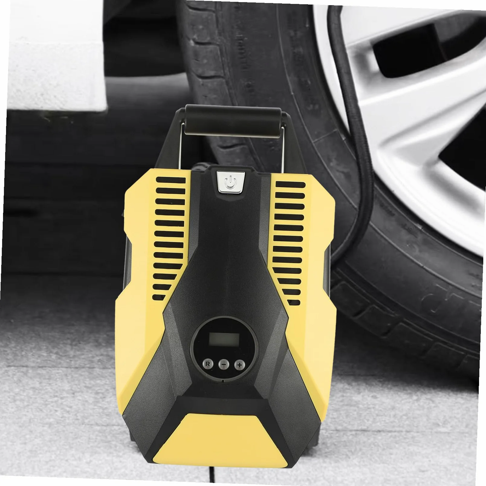 Bomba de Neumáticos con Manómetro Digital para Coche 12v | Abs y Cobre, Pantalla Digital con Parada Automática, Presión Estable para Rueda de Automóvil
