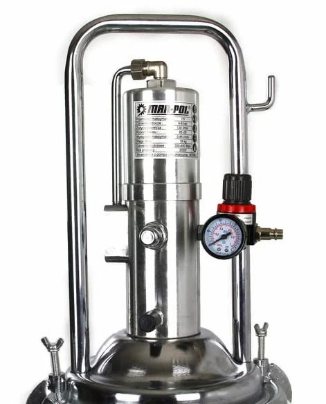 Engrasador neumático de barril contenedor de 15 litros lubricante lubricante lubricante aceite de plataforma cable 4m pistola desplazamiento ruedas