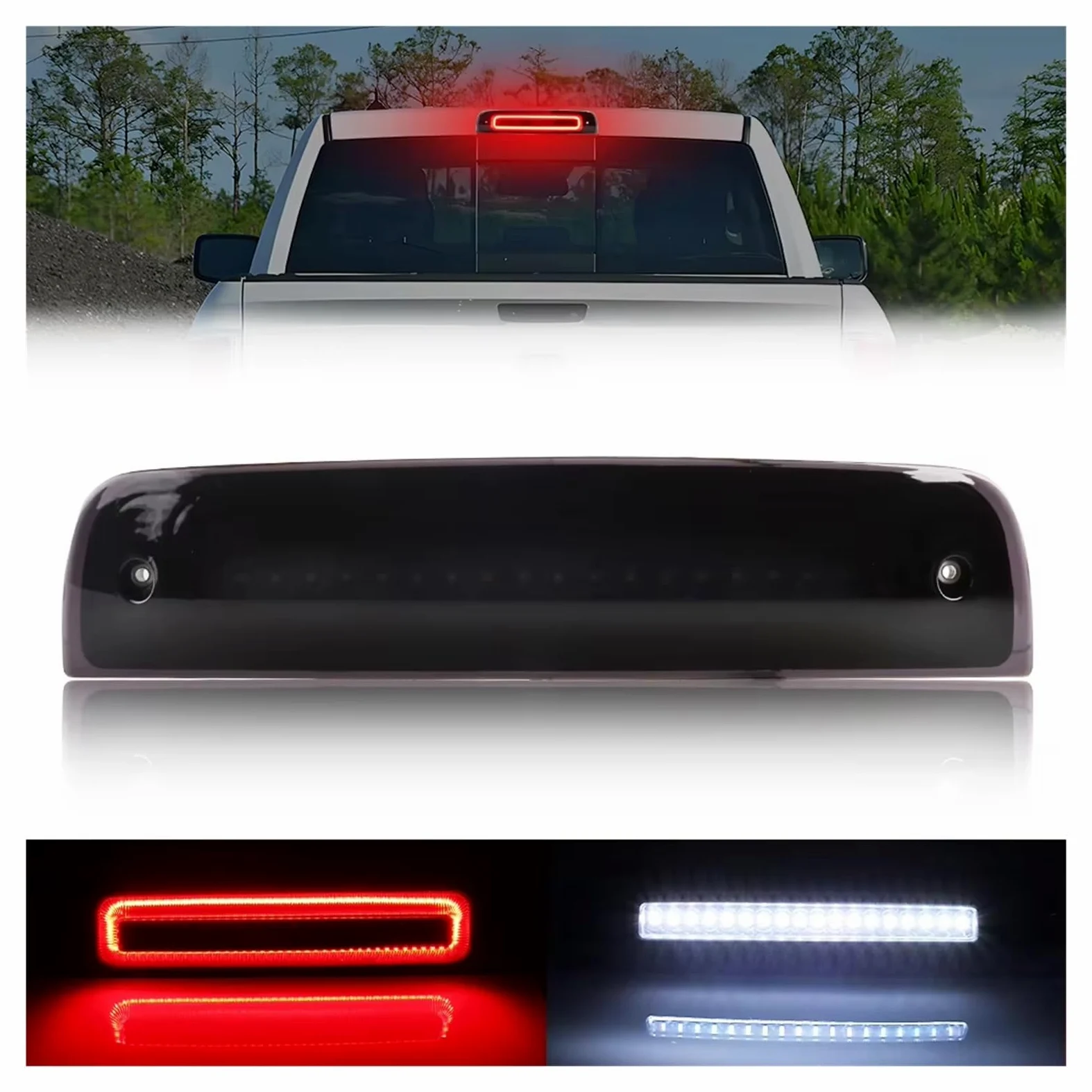Freno De Alto Nivel Luz Para Dodge Para Ram 1500 2009-2018 Para 2500 3500 4500 5500 Para Laramie 2019 Tercera Luz De Freno Luz Marcha Atrás LED freno Lámpara