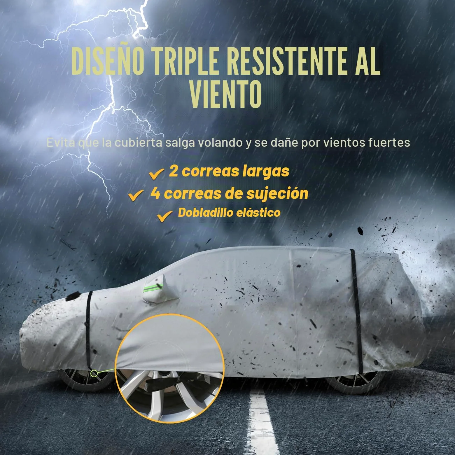 Favoto Funda de Coche Exterior Impermeable Transpirable Compatibles con Audi Q2/Q3 BMW X1/X2 Volvo XC40 Anti-UV Transpirable Resistente al Polvo Lluvia Rasguño Nieve al Aire Libre Plateado