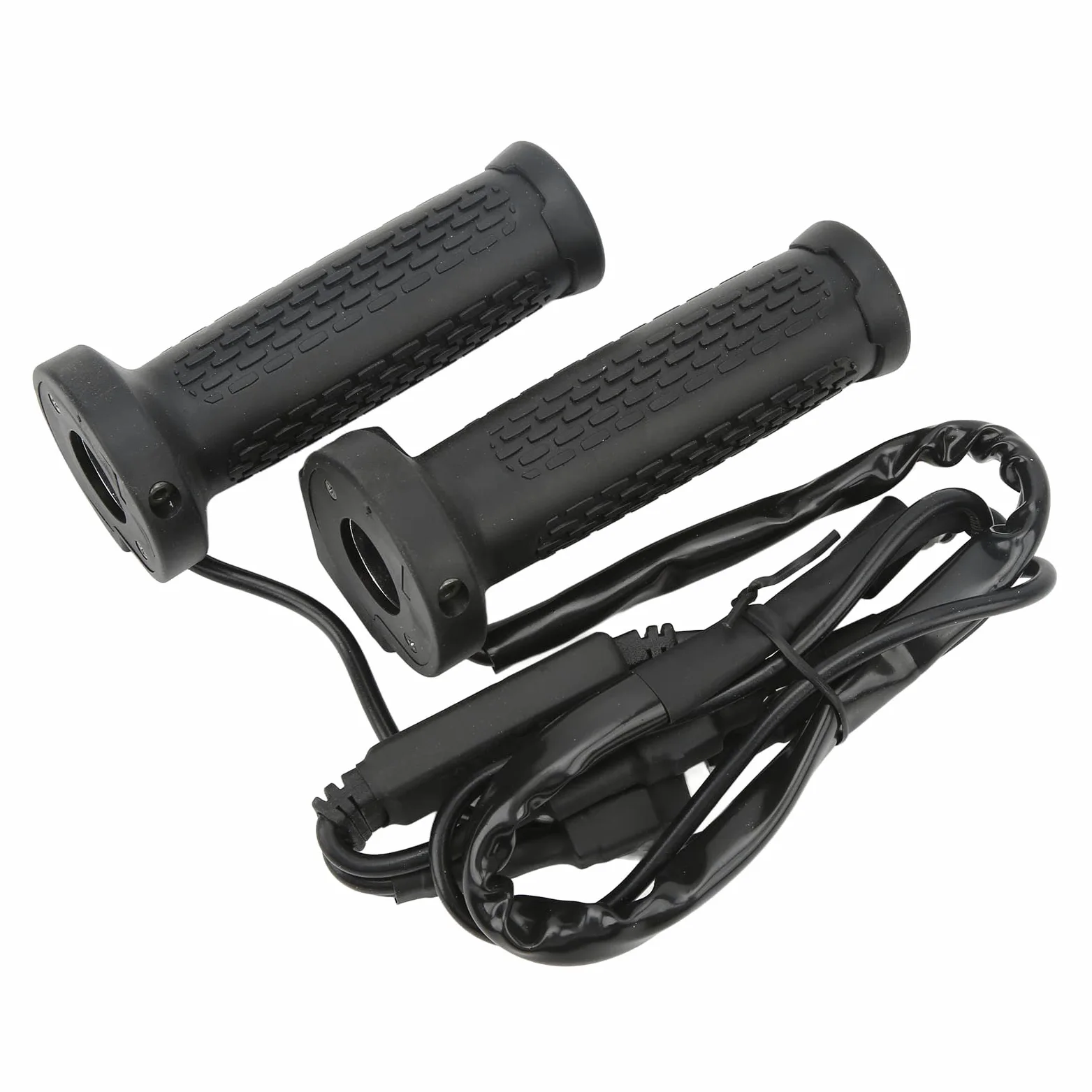 EMUKOEP Cubierta de Agarre de Calefactable para Motocicleta ATV, Empuñaduras de Mano con Calefacción Eléctrica Ajustable de 5 Engranajes, Adecuadas para Montar en Invierno Al Aire