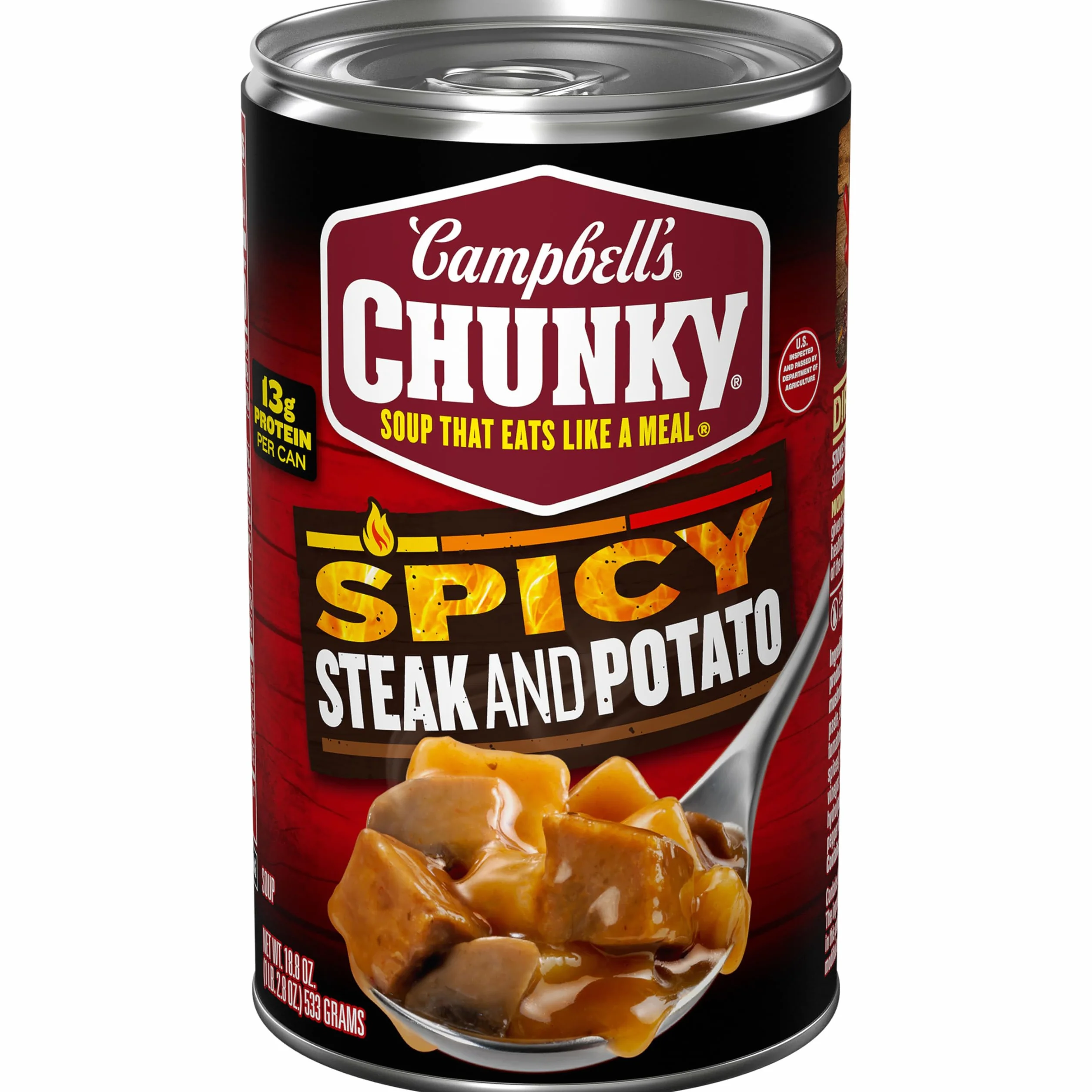 Campbell's Sopa gruesa picante de carne y patata, 18 oz