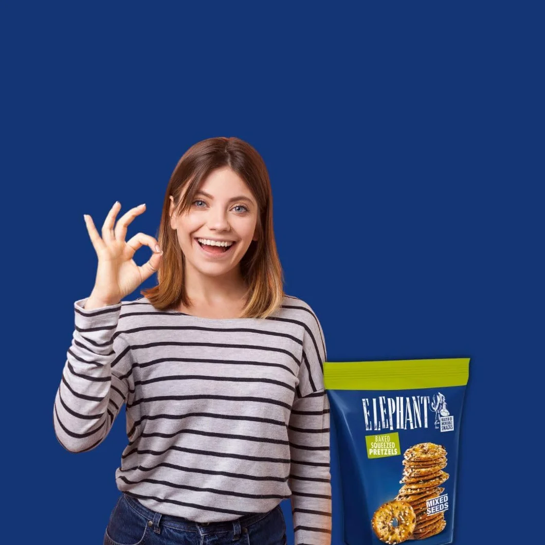 Juego de 3 Pretzels de Elefante, Mostaza, Cebolla y Safari Dulce y Picante
