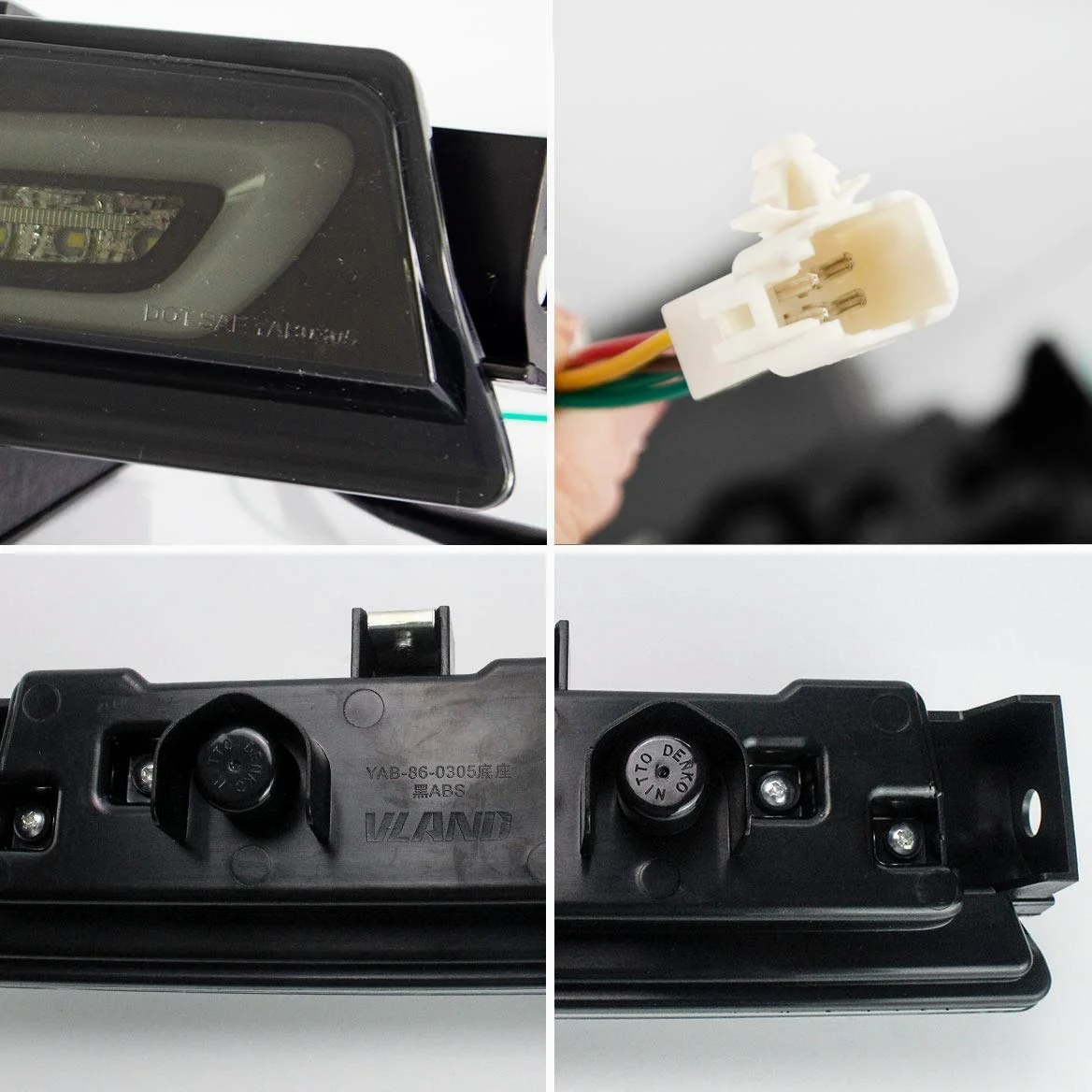 VLAND LED Luces traseras para Toy-ota GT86 2012-2019, Su-baru BRZ 2013-2018, Sci-on FRS 2012-2016 luz de parachoques trasera, kit de luz antiniebla trasera (niebla trasera, freno, marcha atrás)