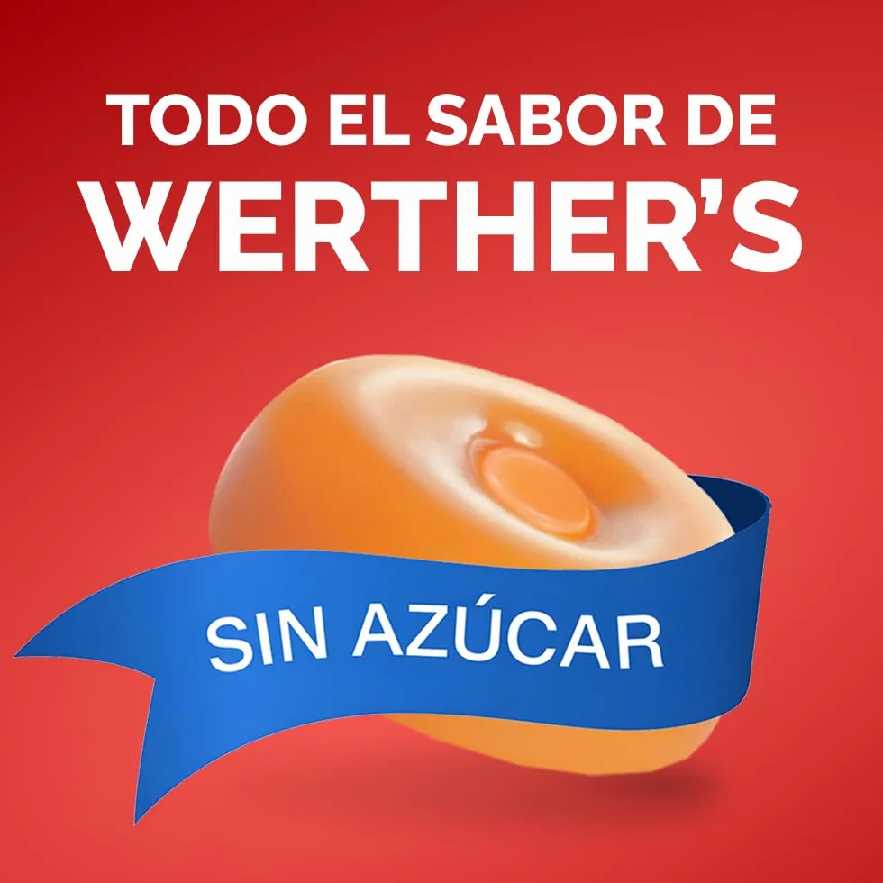 Werther's Original Caramelos toffee sin azúcar 90g