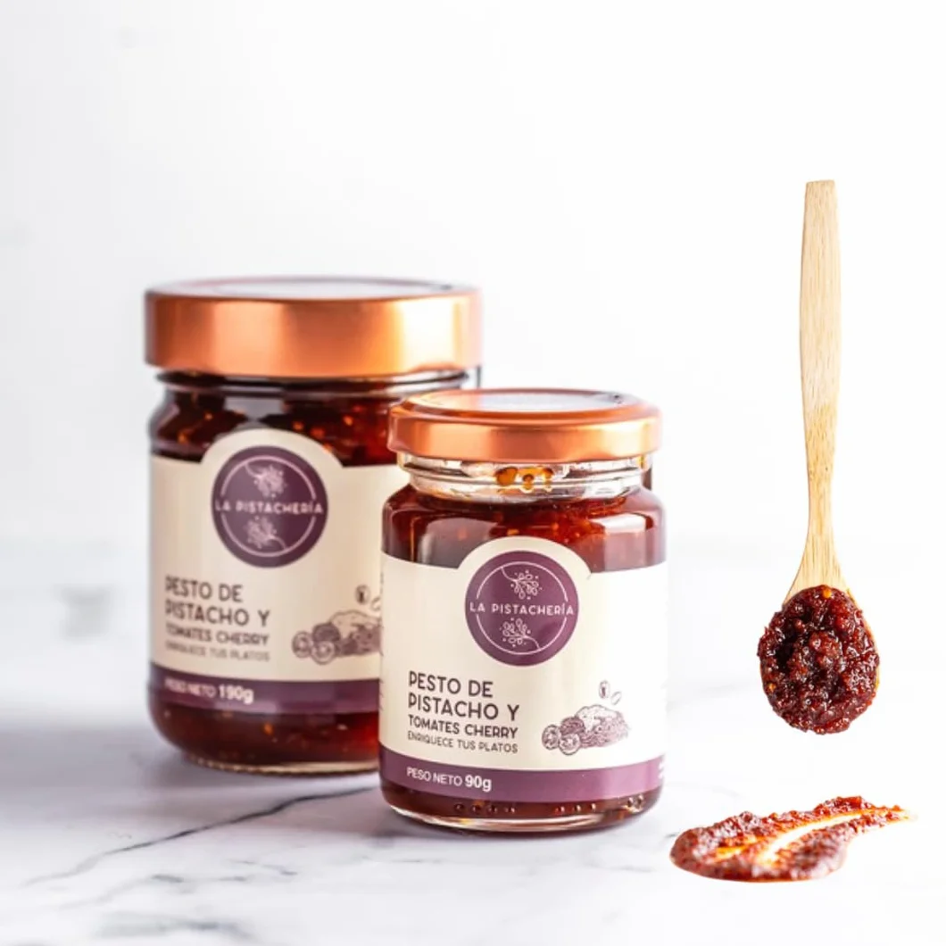 Pesto de Pistacho y Tomates Cherry Gourmet Salsa Artesanal para Pasta 90 g
