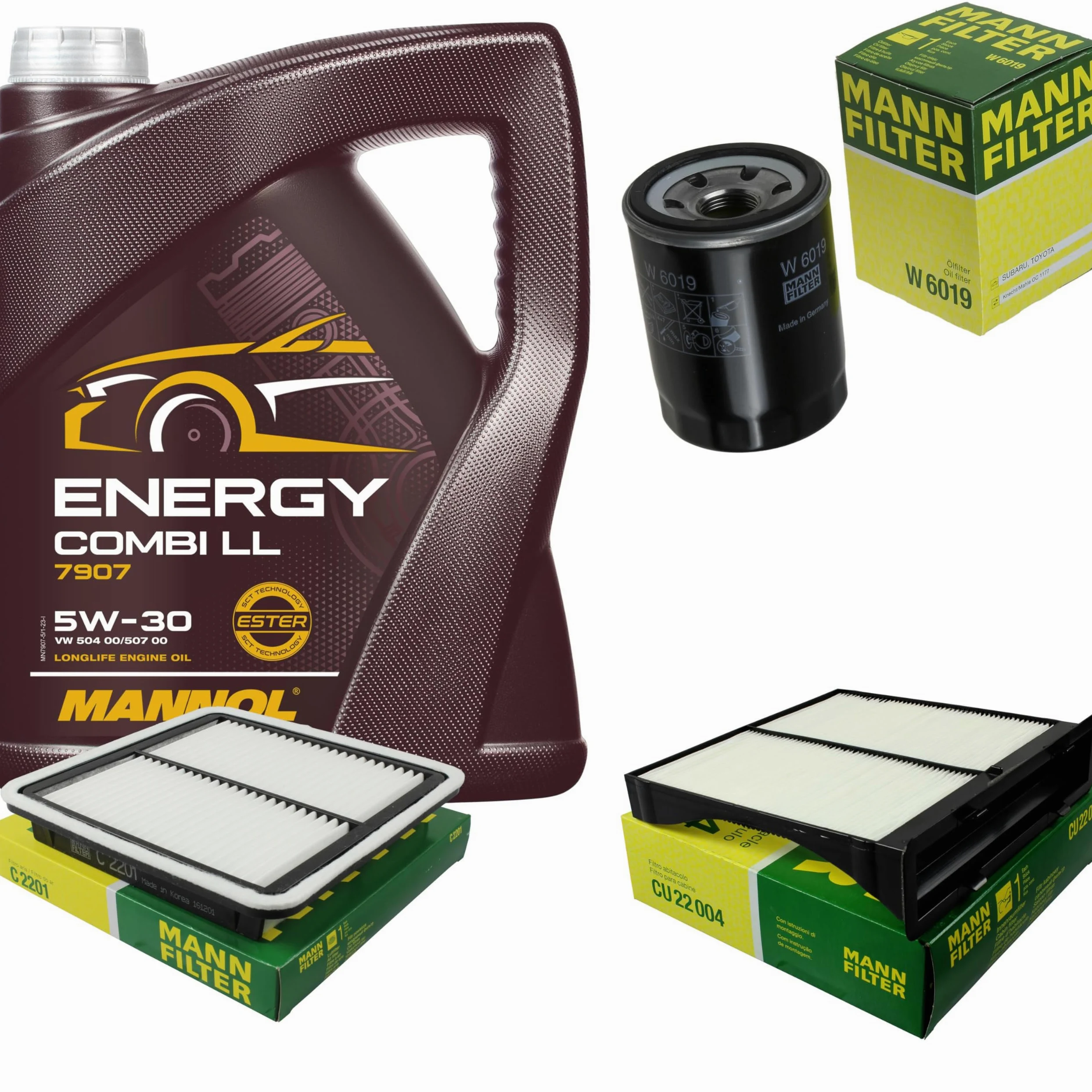 5L MANNOL 5W-30 Combi LL+MANN-FILTER Subaru Forester SH 2.0