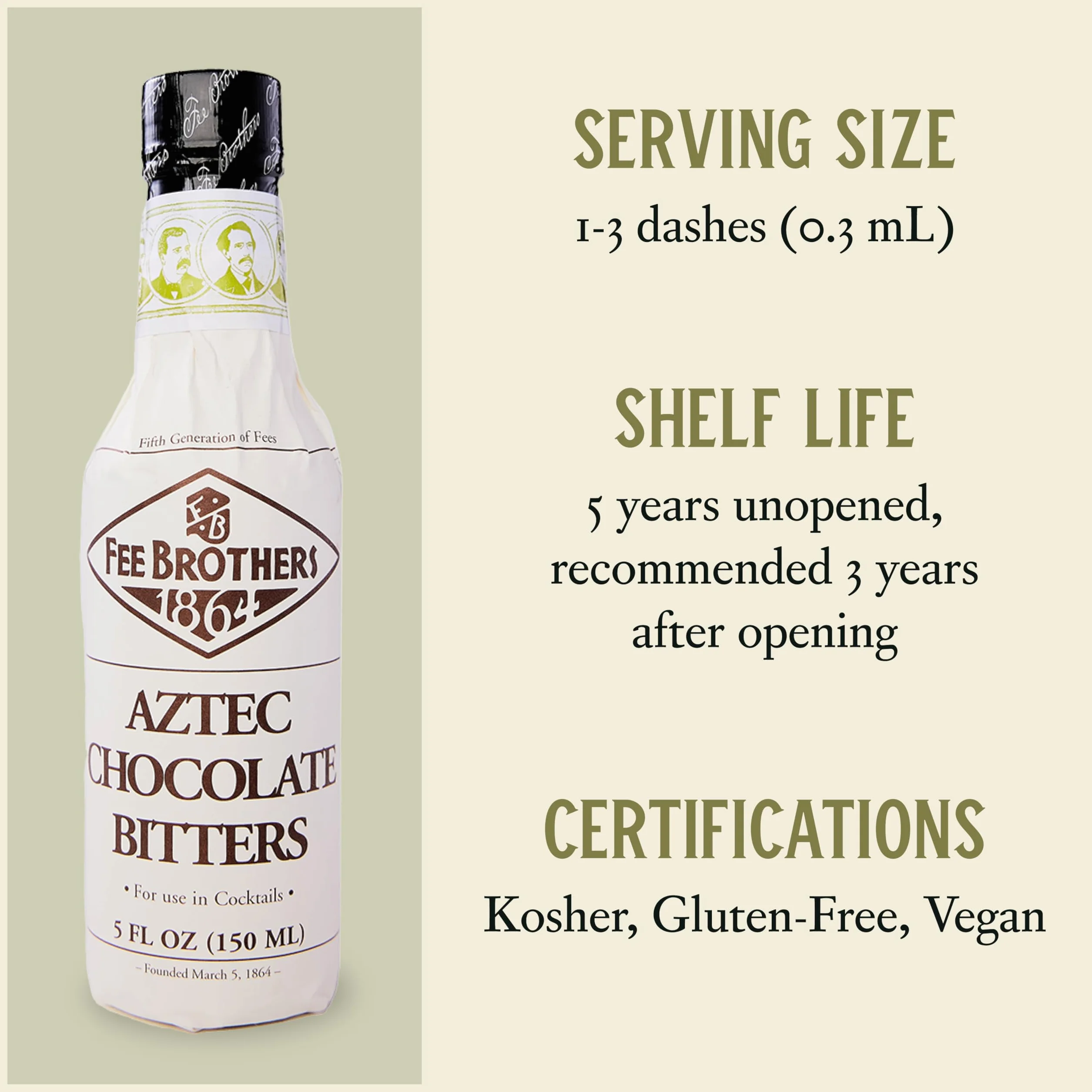 Fee Brothers Bitter Aztec Chocolate 150 ml
