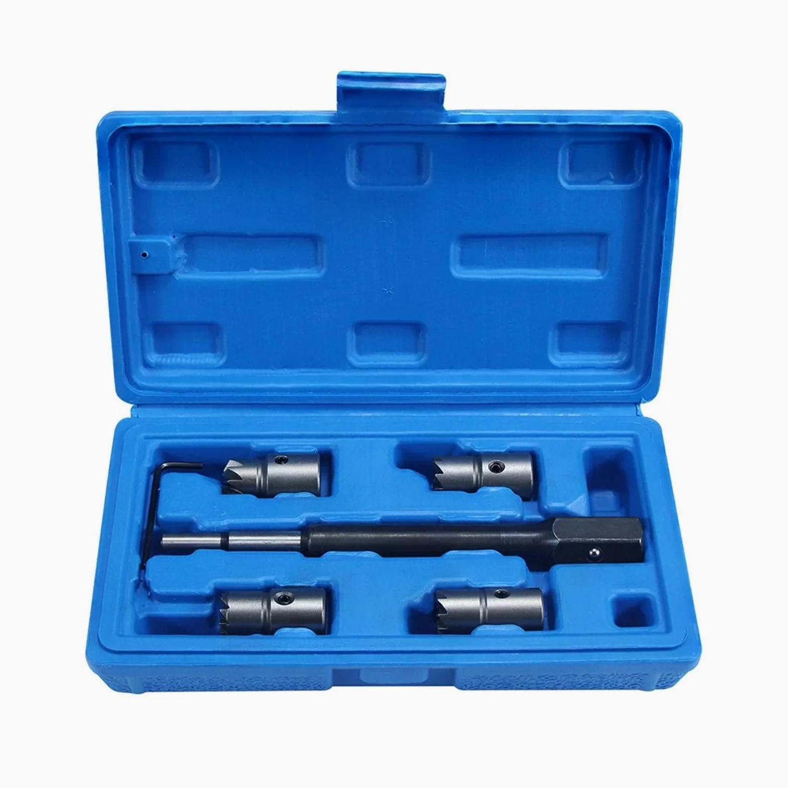 Kit de 5 Piezas de Limpiador de Asiento de inyector diésel, Compatible con Motor, Cortador de Asiento de inyector diésel, Limpiador de carbón