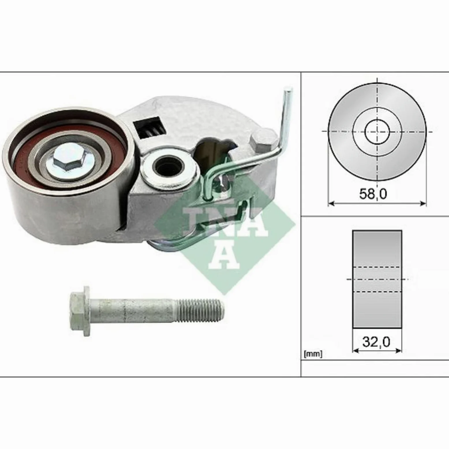 INA Kit de correa de distribución 530 0542 10 32mm Compatible con KIA CEE'D SW ED, HYUNDAI i30 FD