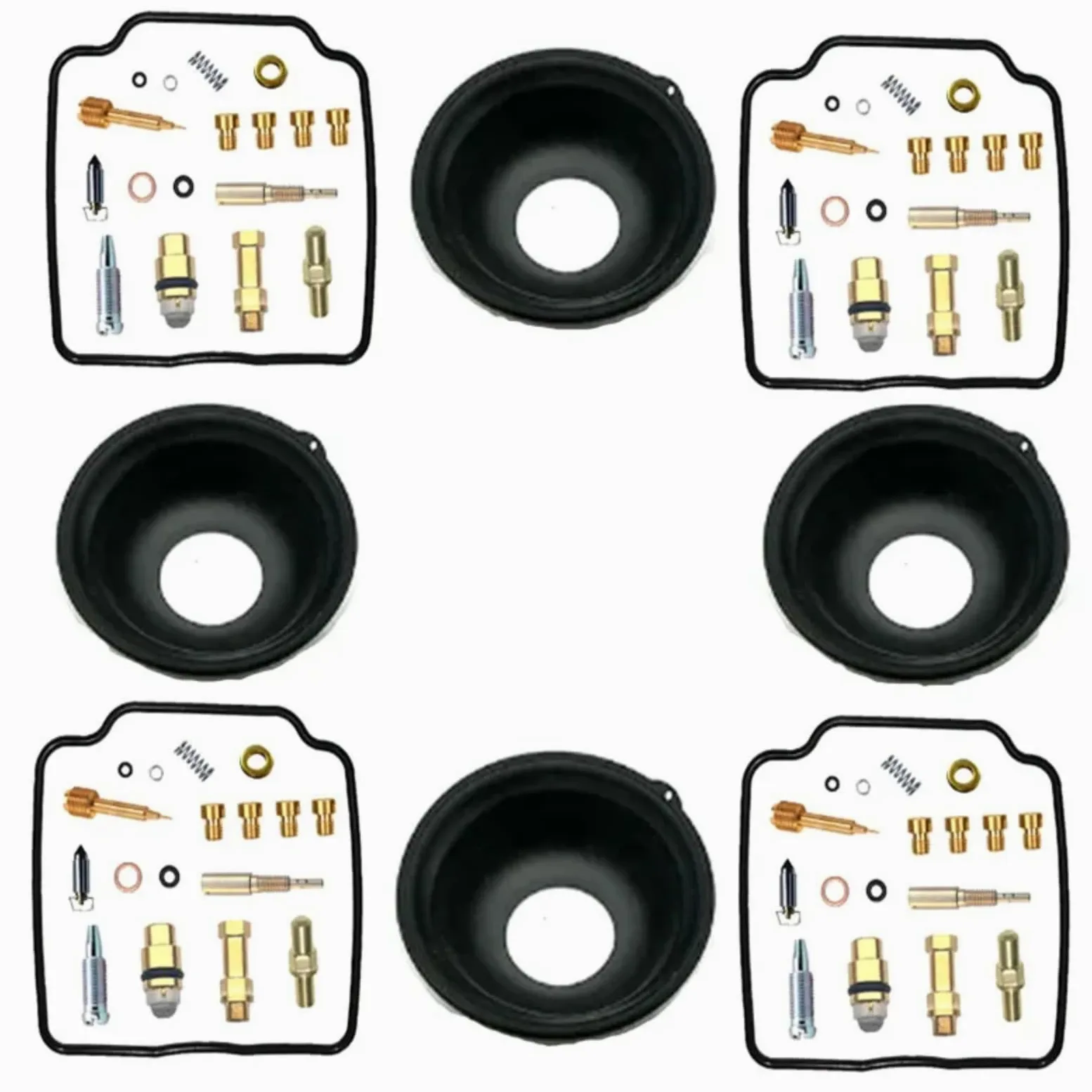 Kit Carburador Repuesto Kit De Reparación De Carburador De Motocicleta, Diafragma De Motor Compatible Con Yamaha Para FZR1000 Para Genesis 1987 1988, Piezas De Reconstrucción De Émbolo(C Style)