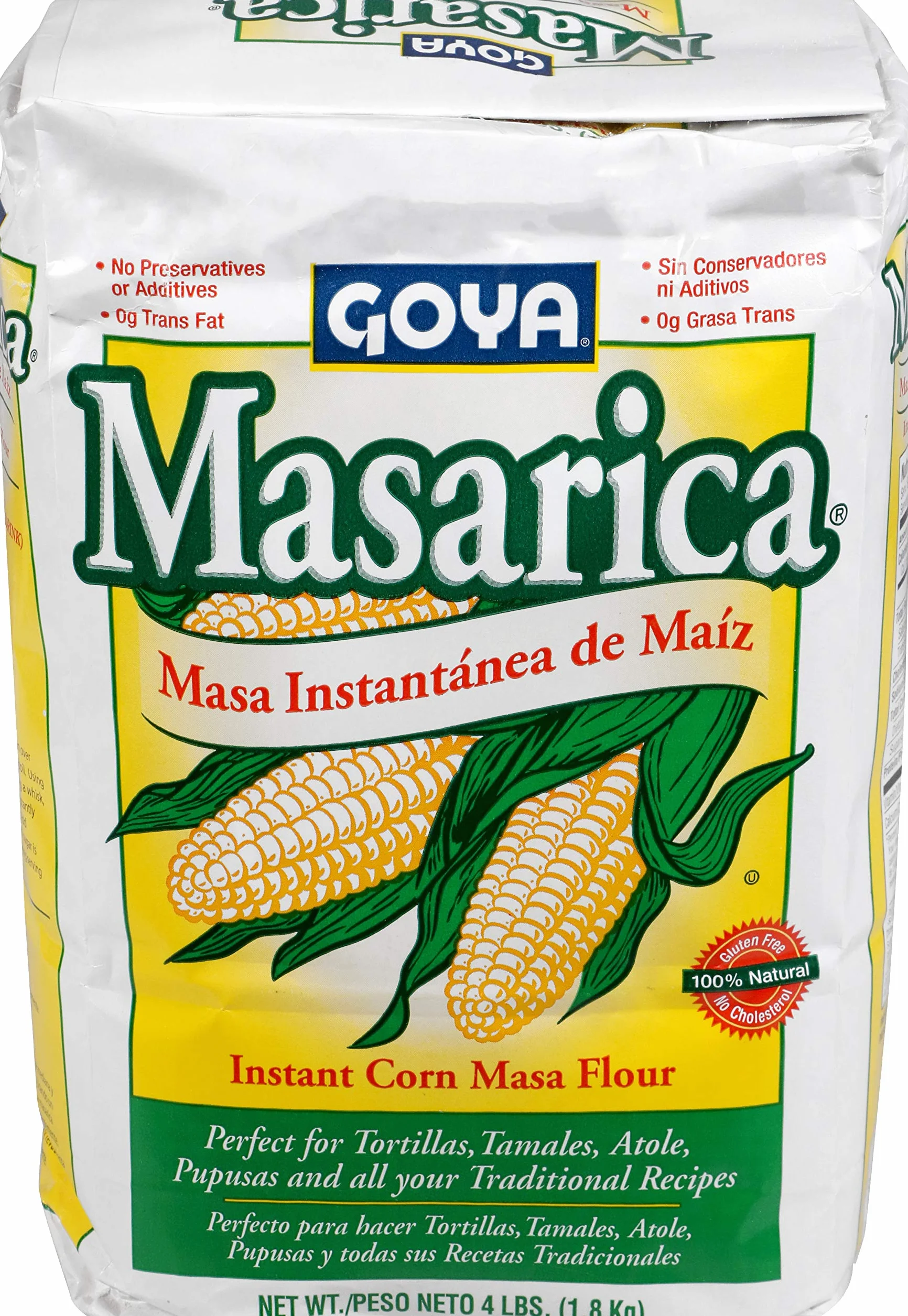 Goya Foods Harina de maíz amarilla extra fina 4 Pound