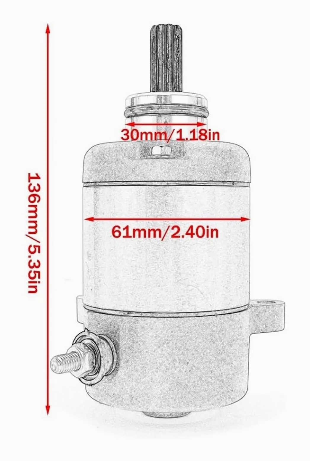 Motor Arranque Motocicleta para MSX125 para Grom ANF125 ANF125T para Innova Wave 125 MSX 125 ANF 125 125T 31200-KPW-901 Motor De Arranque