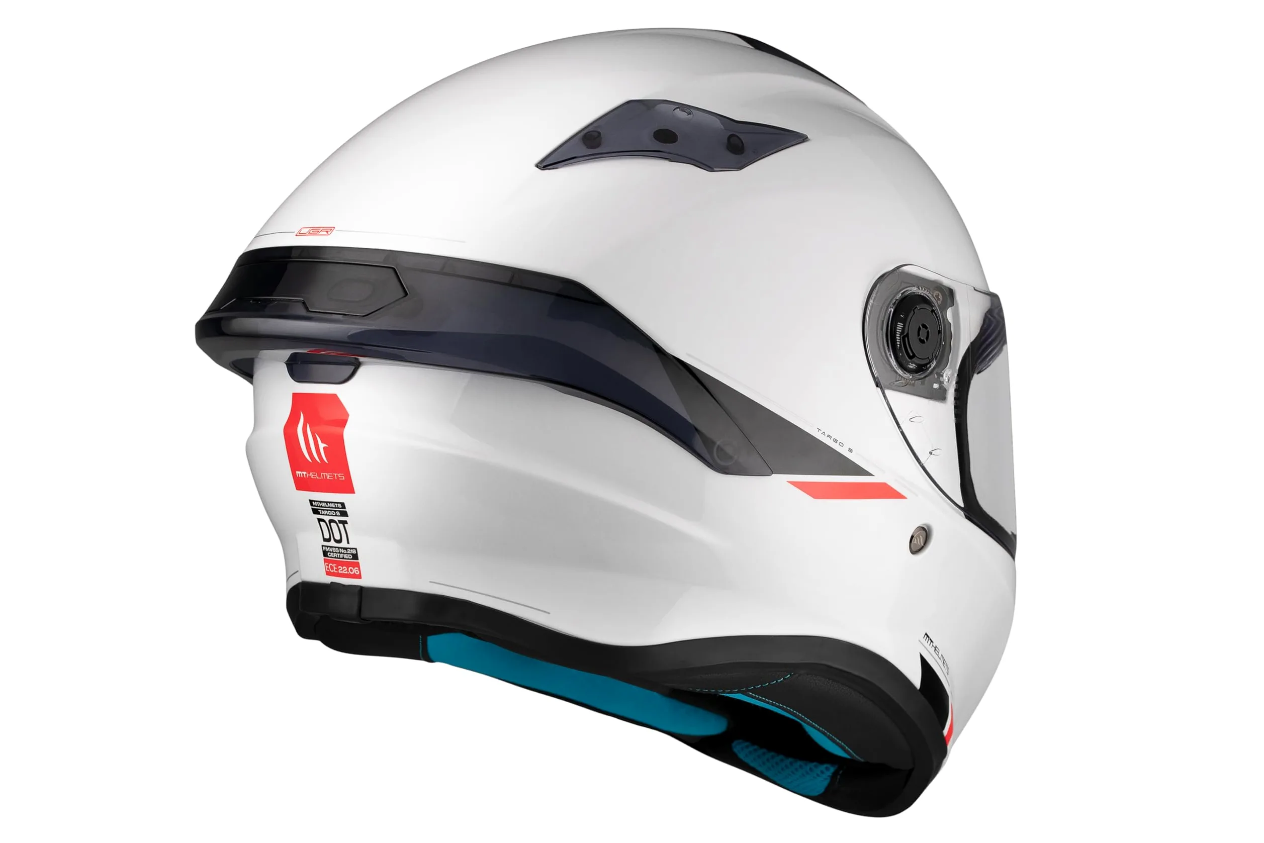 MT HELMETS Targo S – Casco Moto Integral con Visor Solar Full Vision, Pantalla Compatible con Pinlock, Interior Lavable y Cierre Micrométrico | Calota HIRP | Homologado ECE 22.06 & DOT