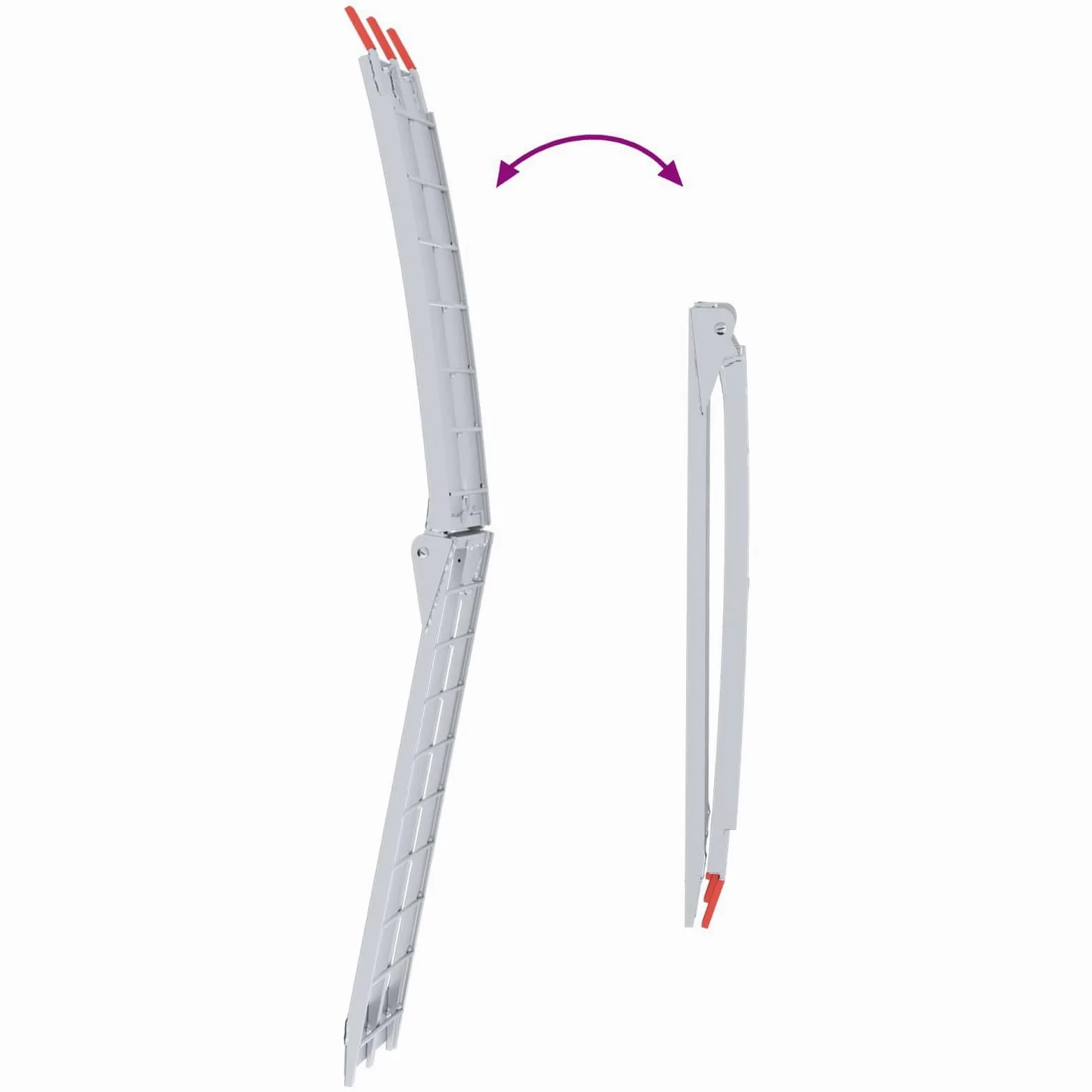 vidaXL Rampas para Motocicletas Plateado 340 kg por Pieza Aluminio
