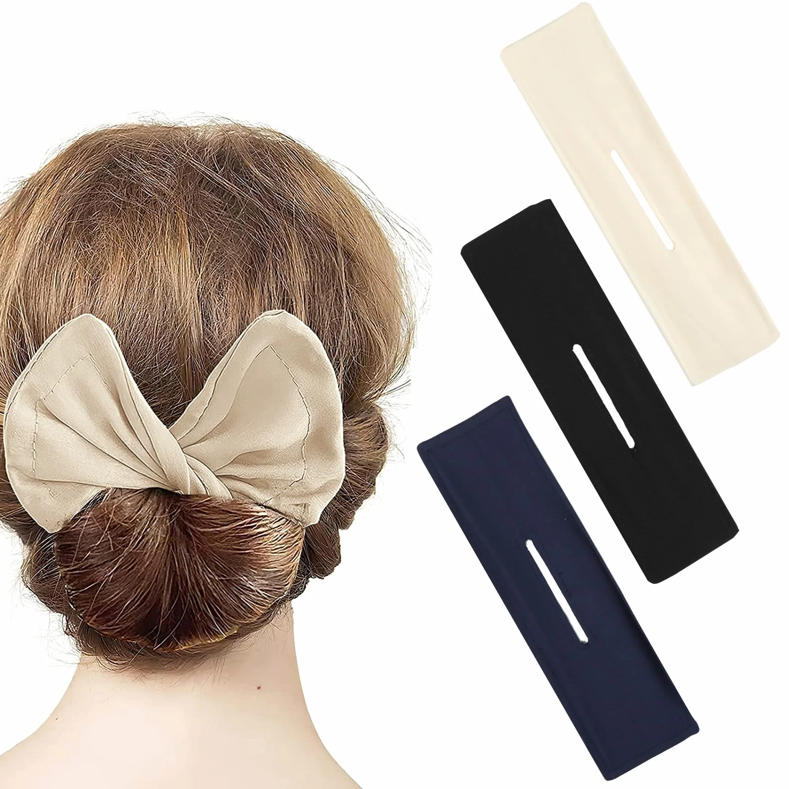 Clips de donuts franceses para el pelo, accesorios de peinado para mujer y niña