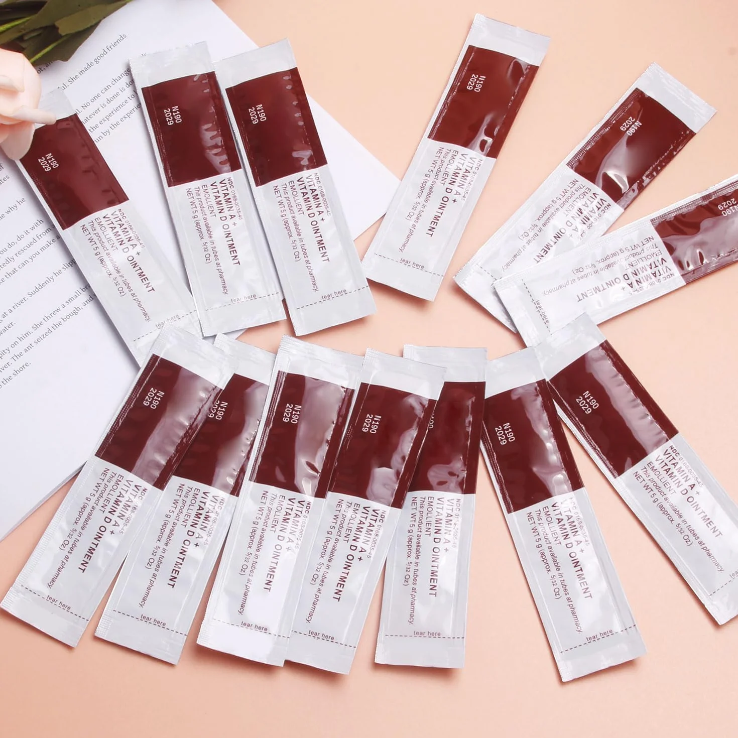 Gel de reparación de cicatrices de tatuaje con vitaminas A y D, 50 unidades de microblading ungüento antiinflamatorio