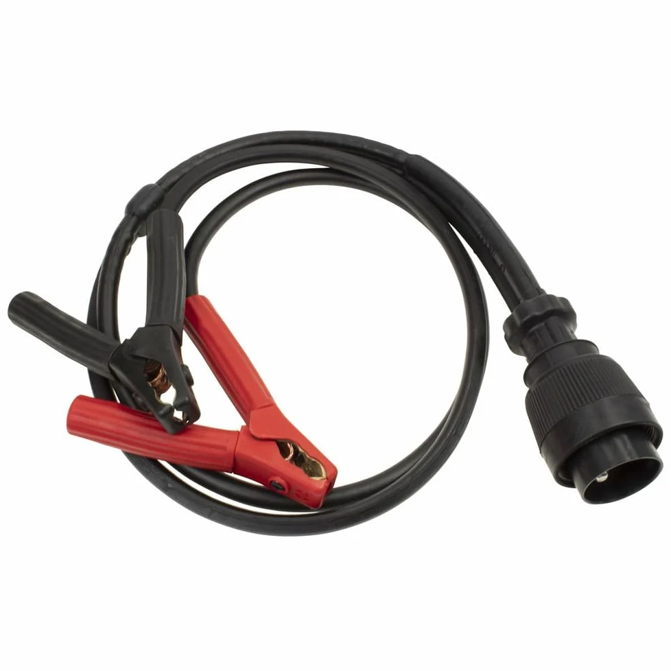 Dönges Cables de arranque, 2 x 35 mm², 5 m, 1 x conector Nato, 2 x pinzas de polos (cable de conexión, cable de carga, cable de arranque).