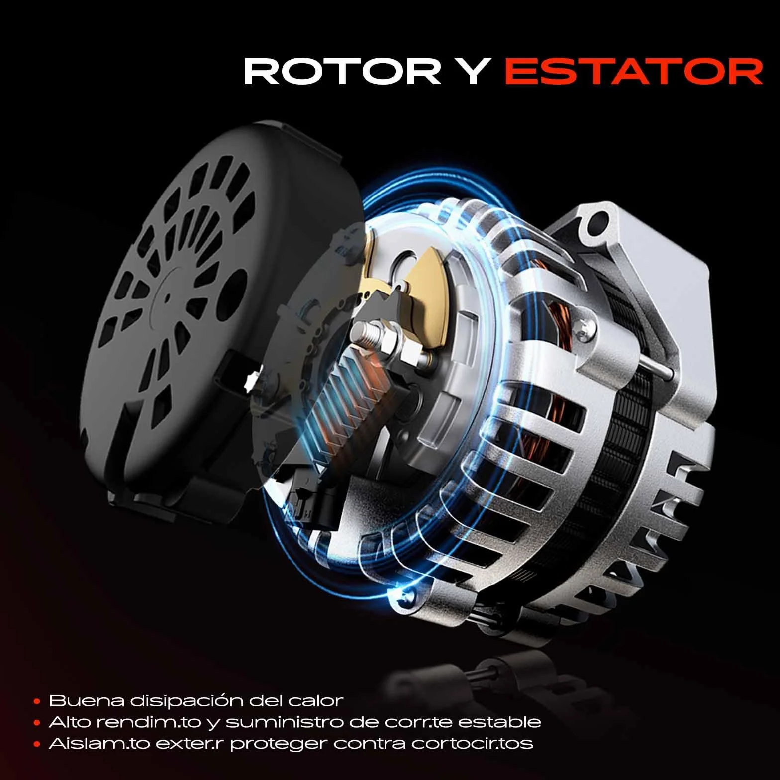 Frankberg Generador alternador 8200404459 | 8200404459; Compatible con: Caja de tráfico II FL, Plataforma/chasis Trafic II EL, M.e.g.a.n.e II Estate KM0/1