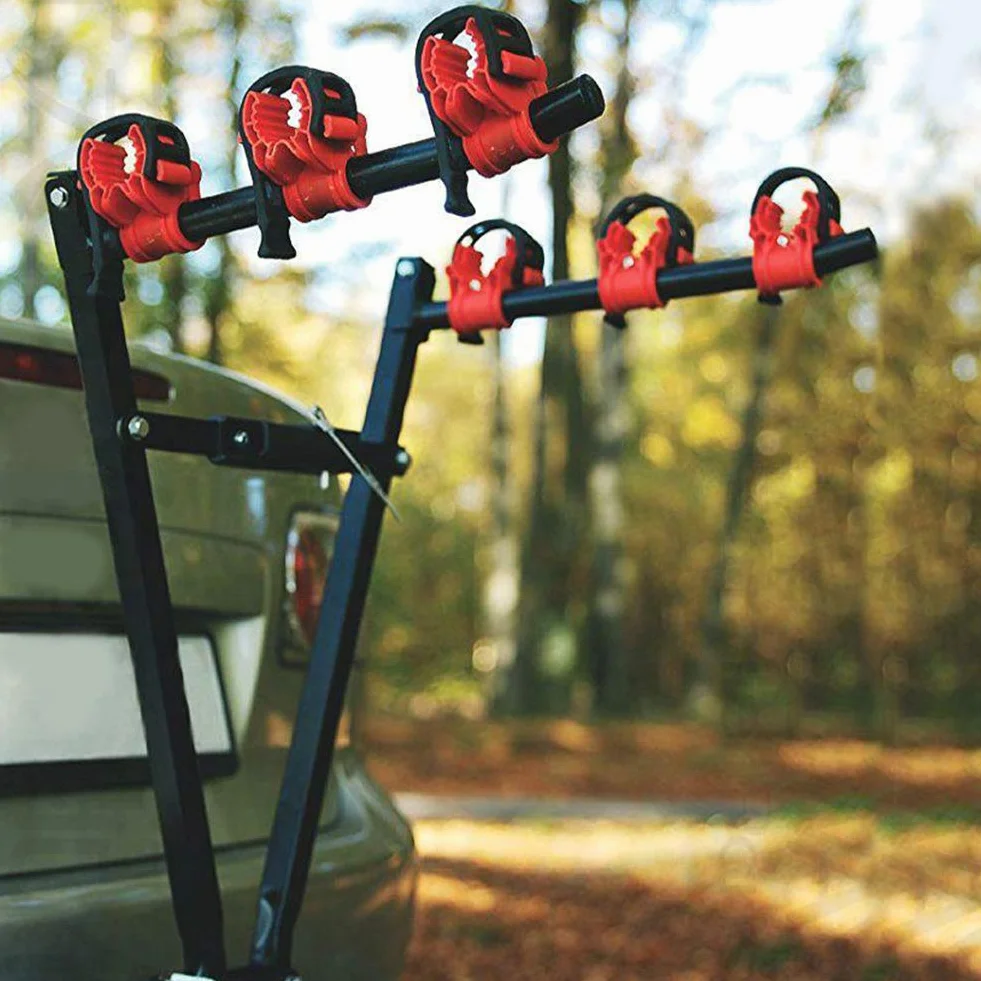 Soportes Universales para Portabicicletas, 3 Bicicletas, Soporte para Remolque, Portabicletas para Maletero de Automóvil