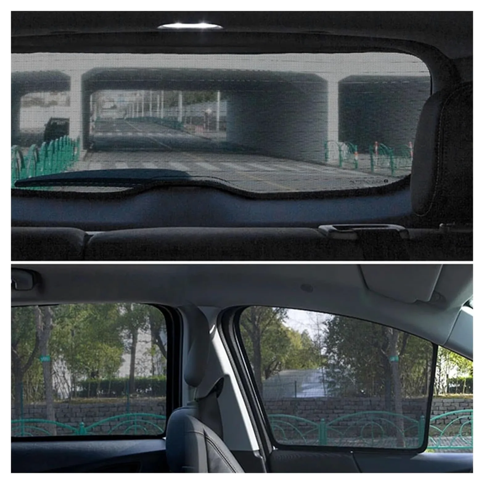 Parasol Ventanilla Coche Parasol Magnético para Peugeot 2008 2013-2019 Parasol para Parabrisas Delantero Cortina De Verano Accesorios para Coche Parasoles(Back Windshield)