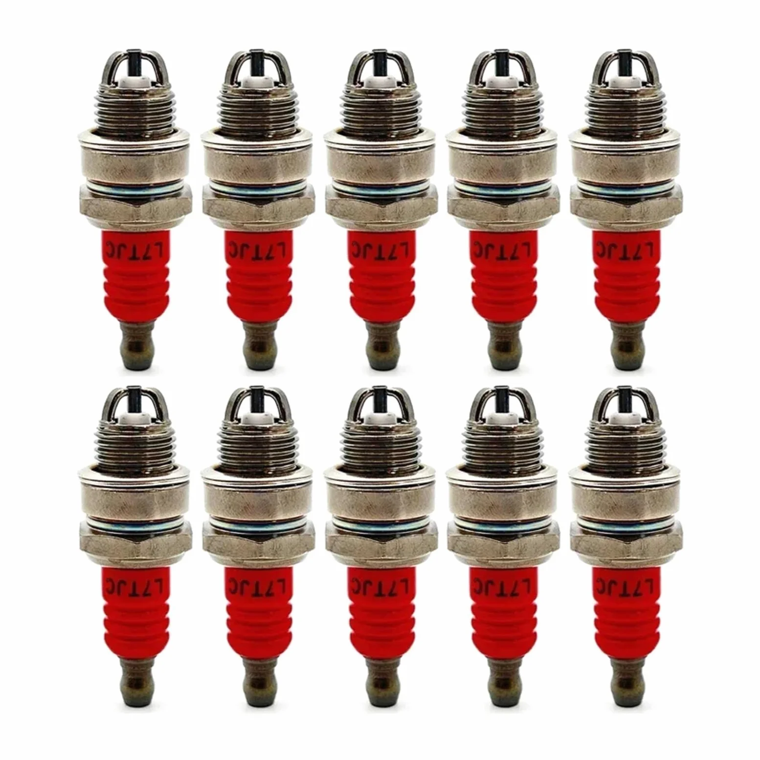 10 bujías L7TJC para motosierras y cortacéspedes de Gasolina