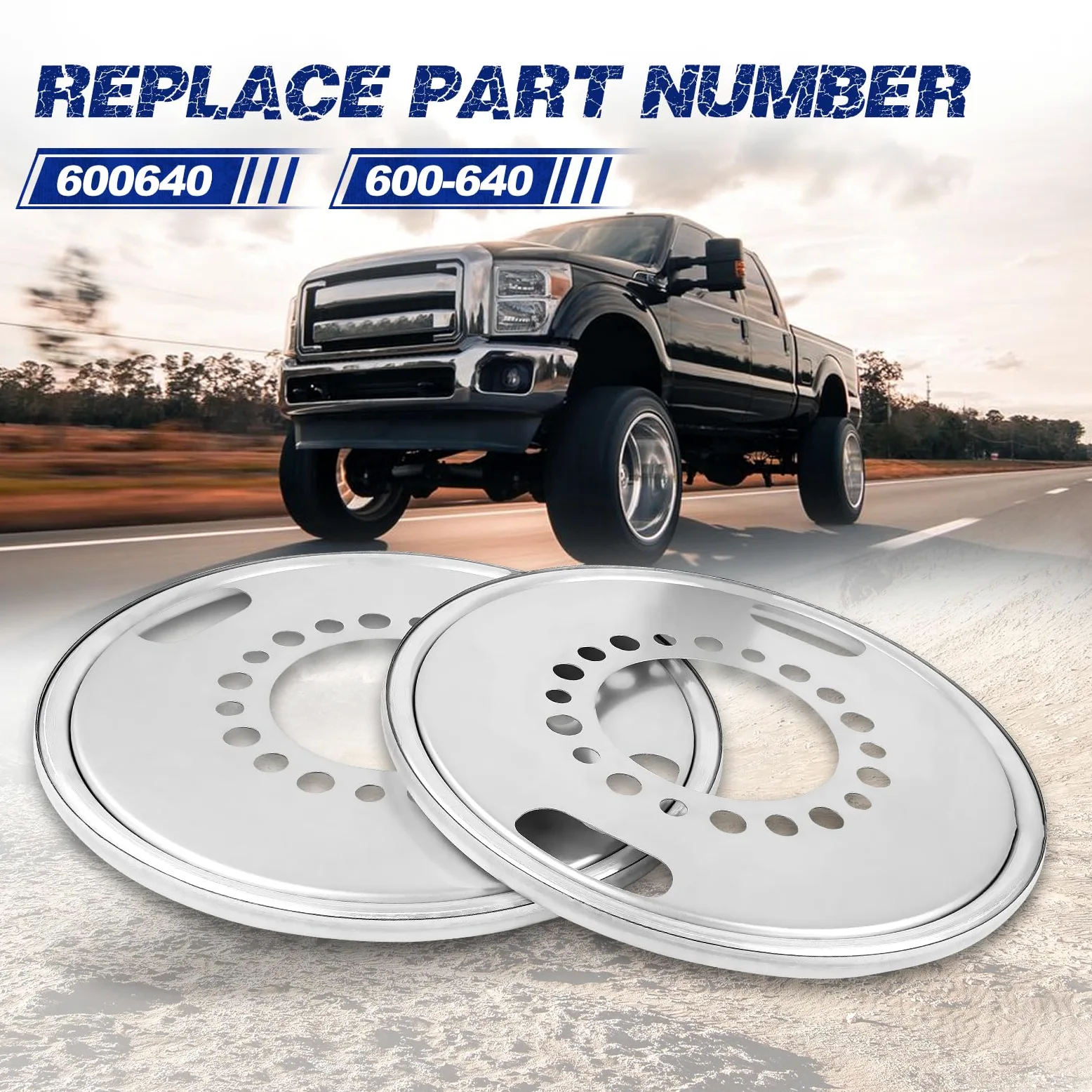 600-640 - 2 piezas de equilibrador de rueda de dirección para camiones, autobuses, autocaravanas, ruedas de 22.5 pulgadas
