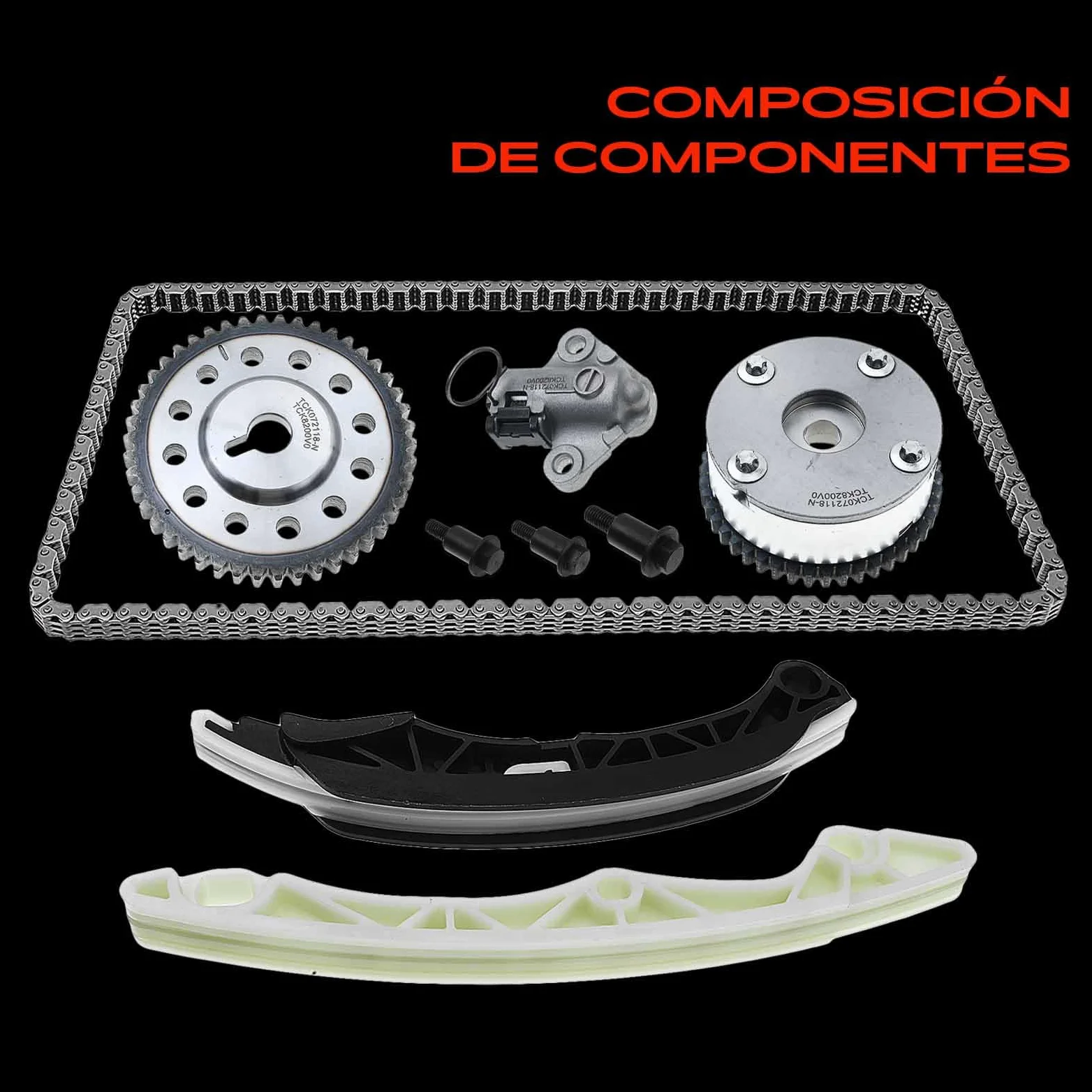 Frankberg Kit de cadena de distribución ajustador del árbol de levas | A1320510028; Compatible con: Fortwo Cabrio 451, Fortwo Coupé 451