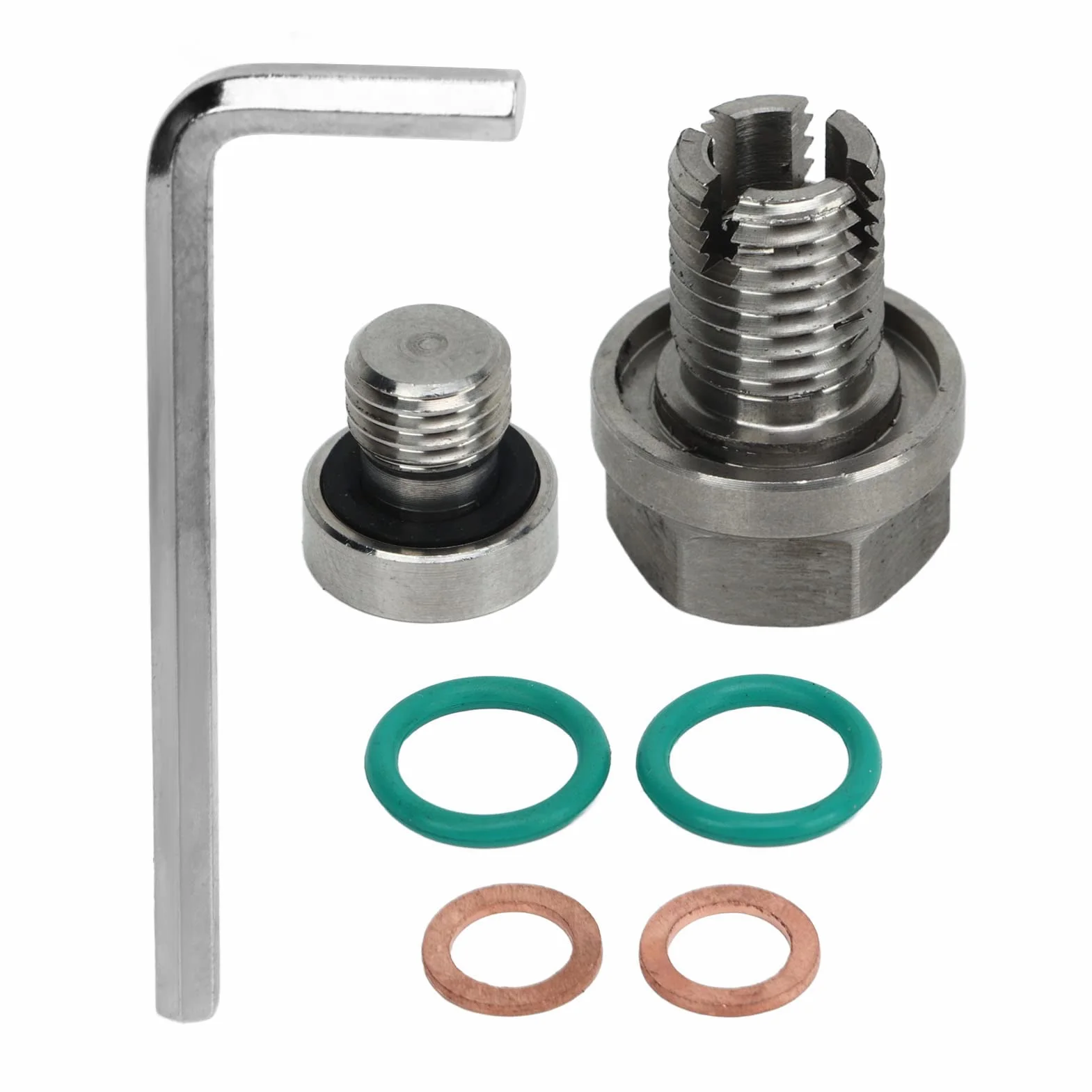 Tapón de Drenaje de Aceite Tapón de Protección del Cárter de Aceite del Motor Tapón de Drenaje Piggyback de Gran Tamaño Kits de Reparación de Roscas de Cárter de Aceite (M14.1-1.5x15mm)