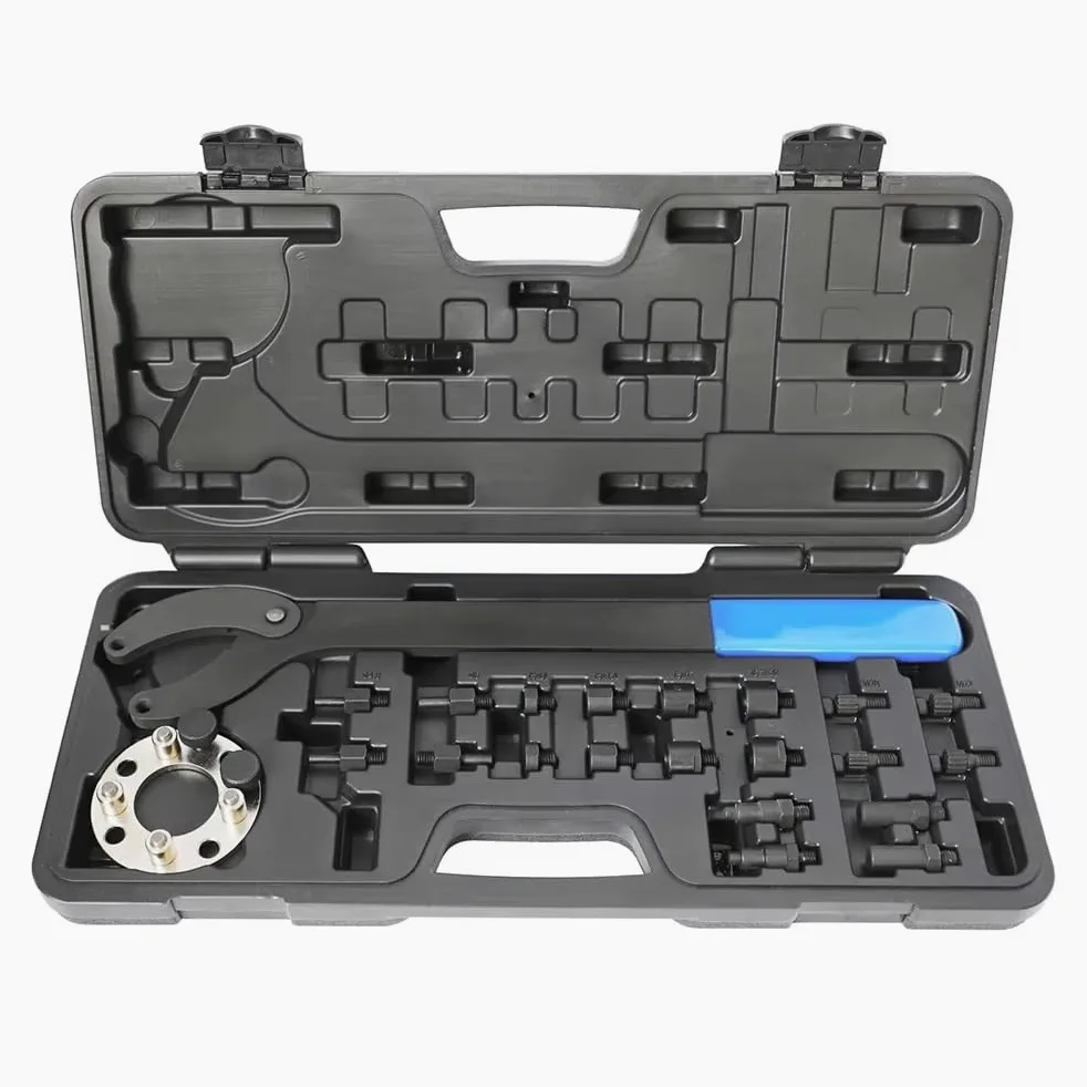 Pasador bloqueo del tensor Compatible Con A3 A4 Para Q3 2000 2001 2002 2003 2004 2005 1.2L 1.4L 2.0L EA211 TFSi T10172 Kit De Herramientas Para Desmontar Montar Polea Correa Rueda El Eje