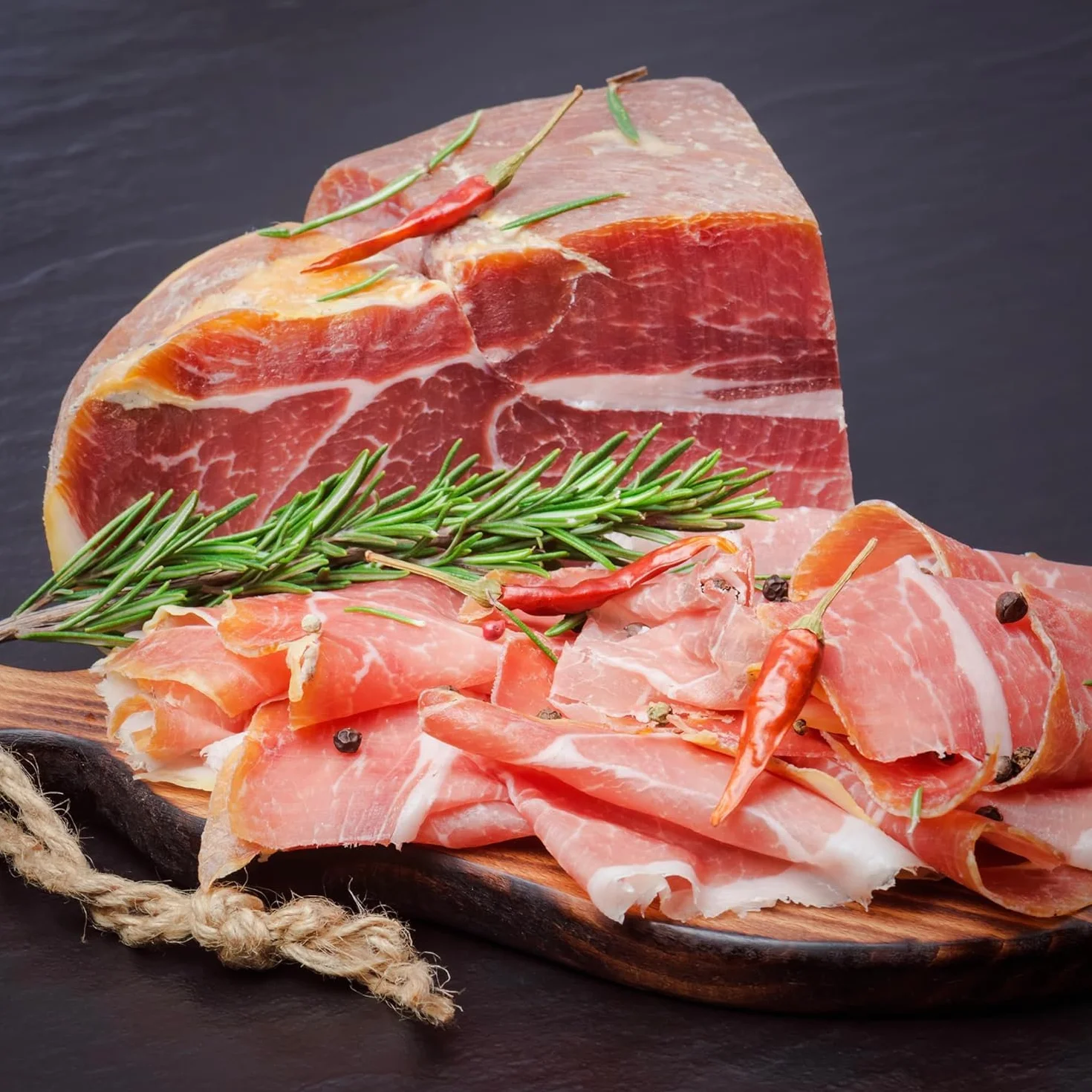 Jamon Serrano Deshuesado 1 Kg con Chorizo Ibérico – Mini Jamón Serrano – Sabor Tradicional Curado