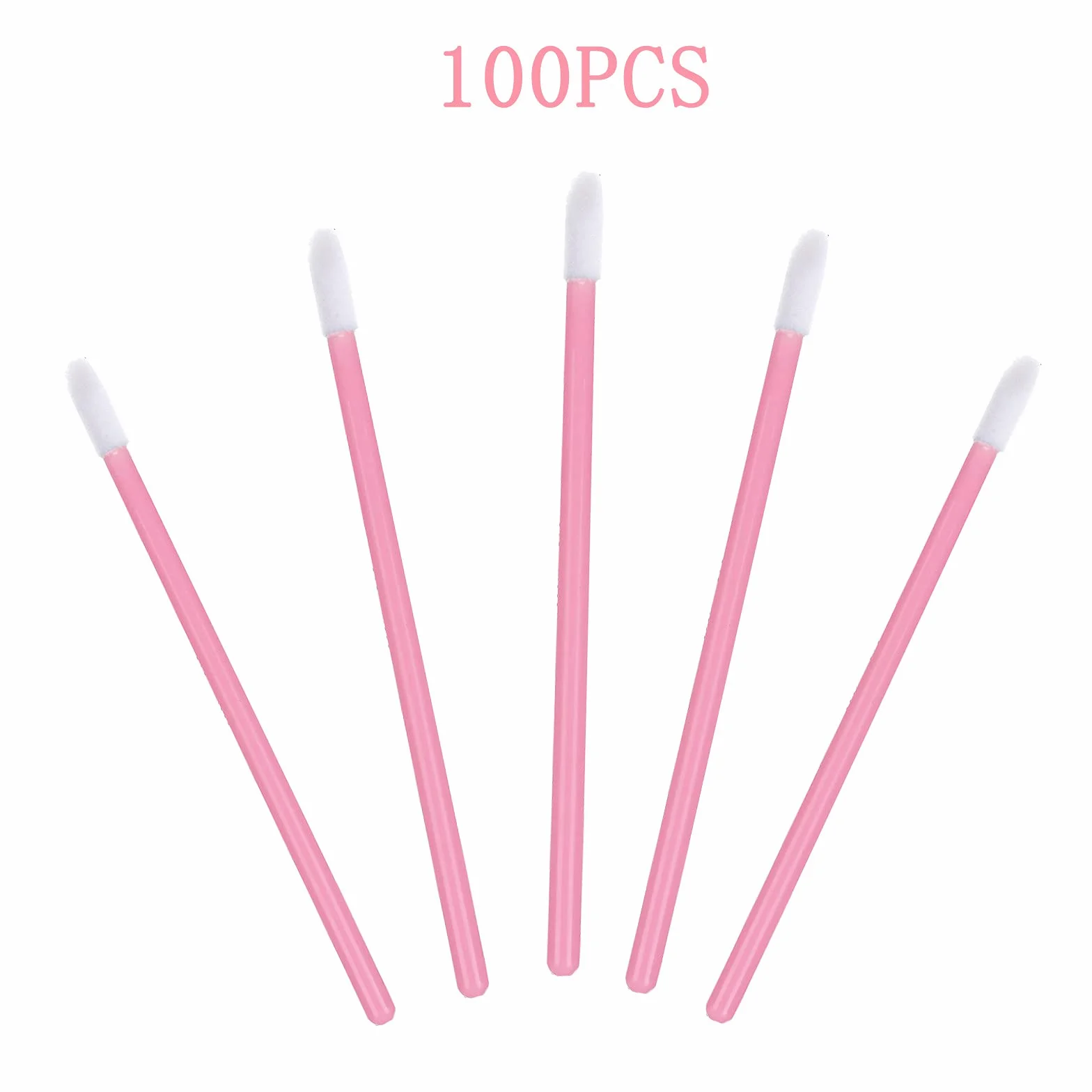 Cepillos Labios Desechables 100 Piezas, Cepillo de Lápiz Labial Aplicador