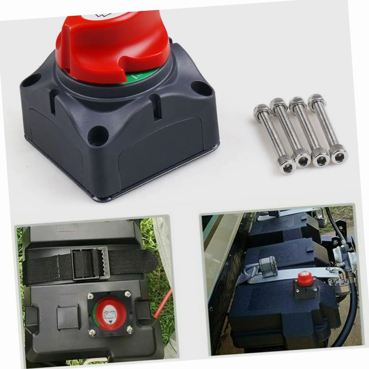Interruptor de Desconexión de Batería para Vehículos y Aislador de Energía con Diseño Giratorio Seguro y Duradero para Protección Rv Camiones y Barcos