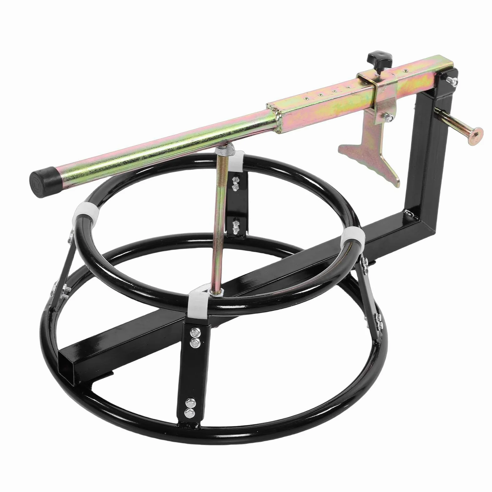 Tbest Soporte para de Neumáticos de Motocicleta con Destalonador para Neumáticos de 16 a 21 Pulgadas, Estación de Ruedas para Moto de Cross