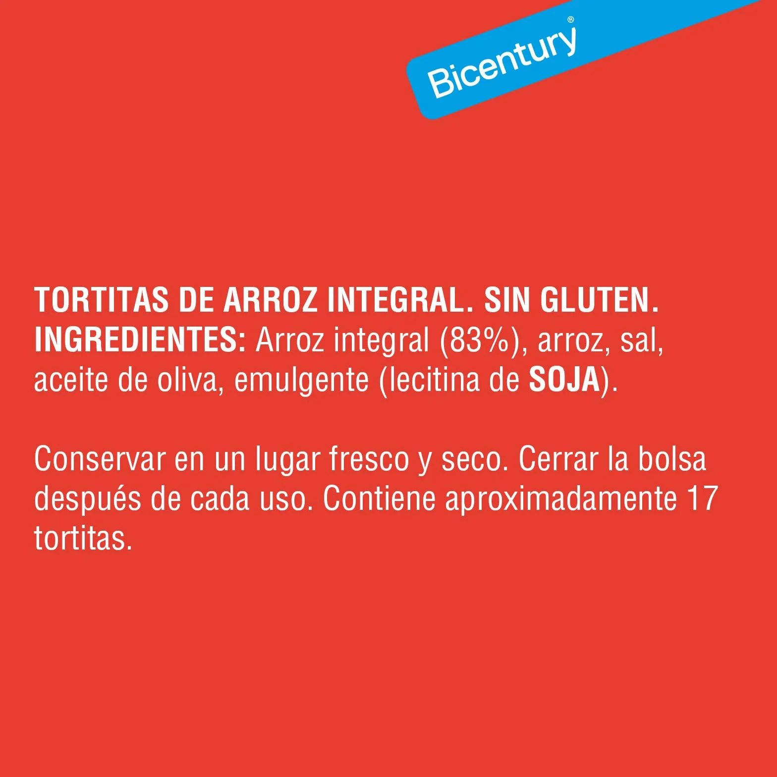 Bicentury Tortitas De Arroz Integral 130 g