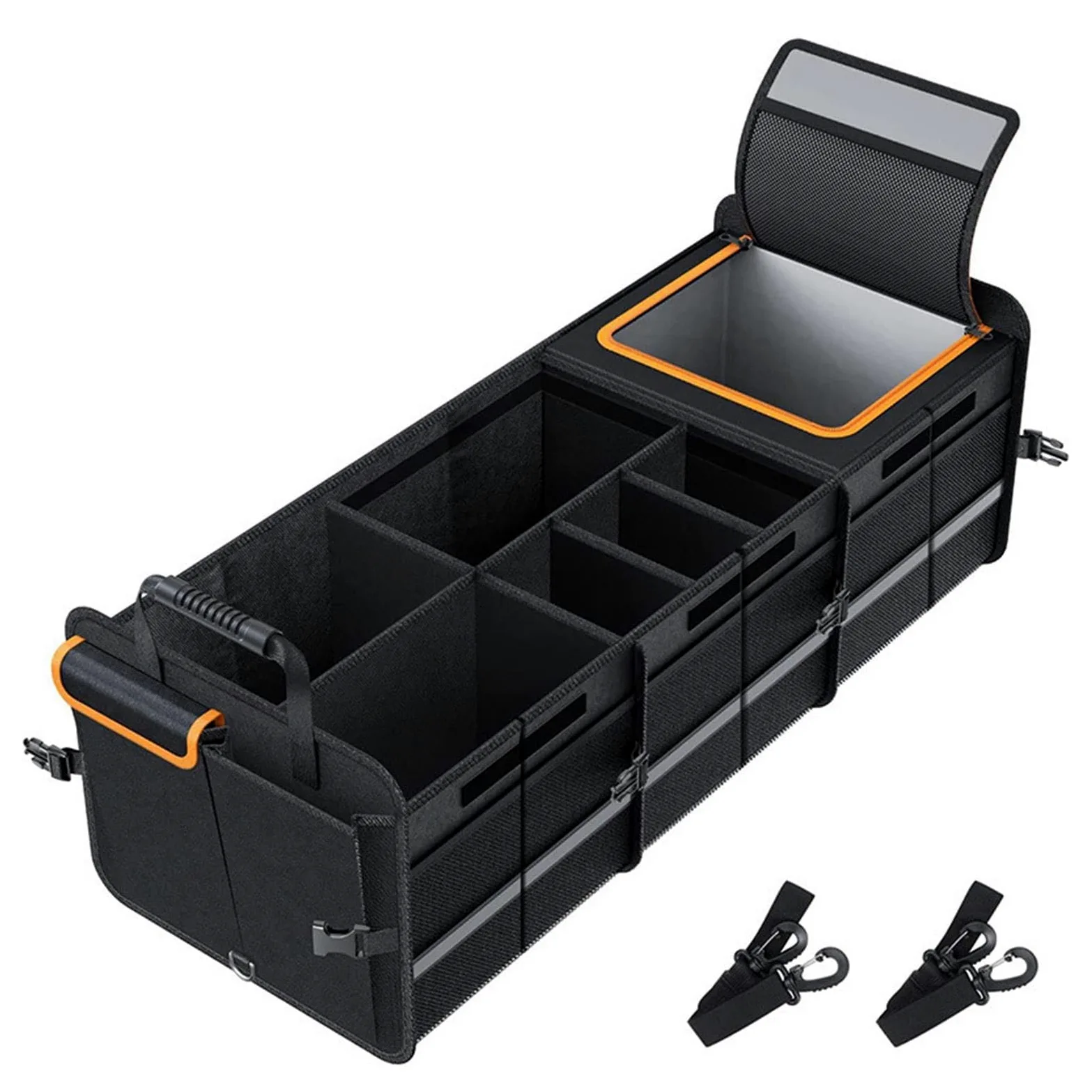 Organizador de Maletero para Coche Enfriador Impermeable Aislante con | Organizadora De Compras Para Automóvil para Viajes Camping Interior de Automóvil Furgoneta