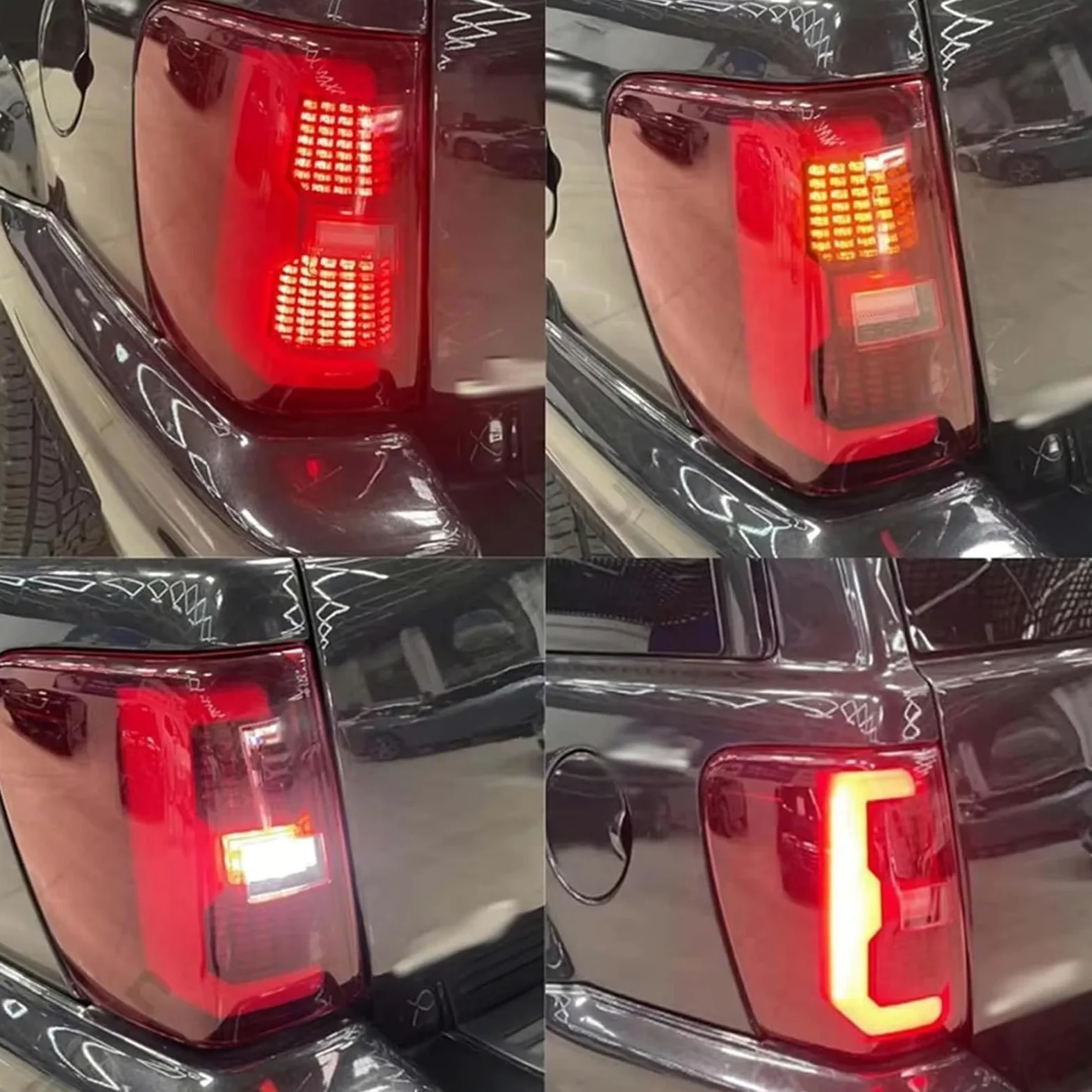 Luces Traseras Juego Luces Traseras LED Para Jeep Para Grand Para Cherokee MK2 WJ 1999-2004 Incluye Luz Freno Antiniebla Intermitente Trasera Piloto trasero(Pair of Red)