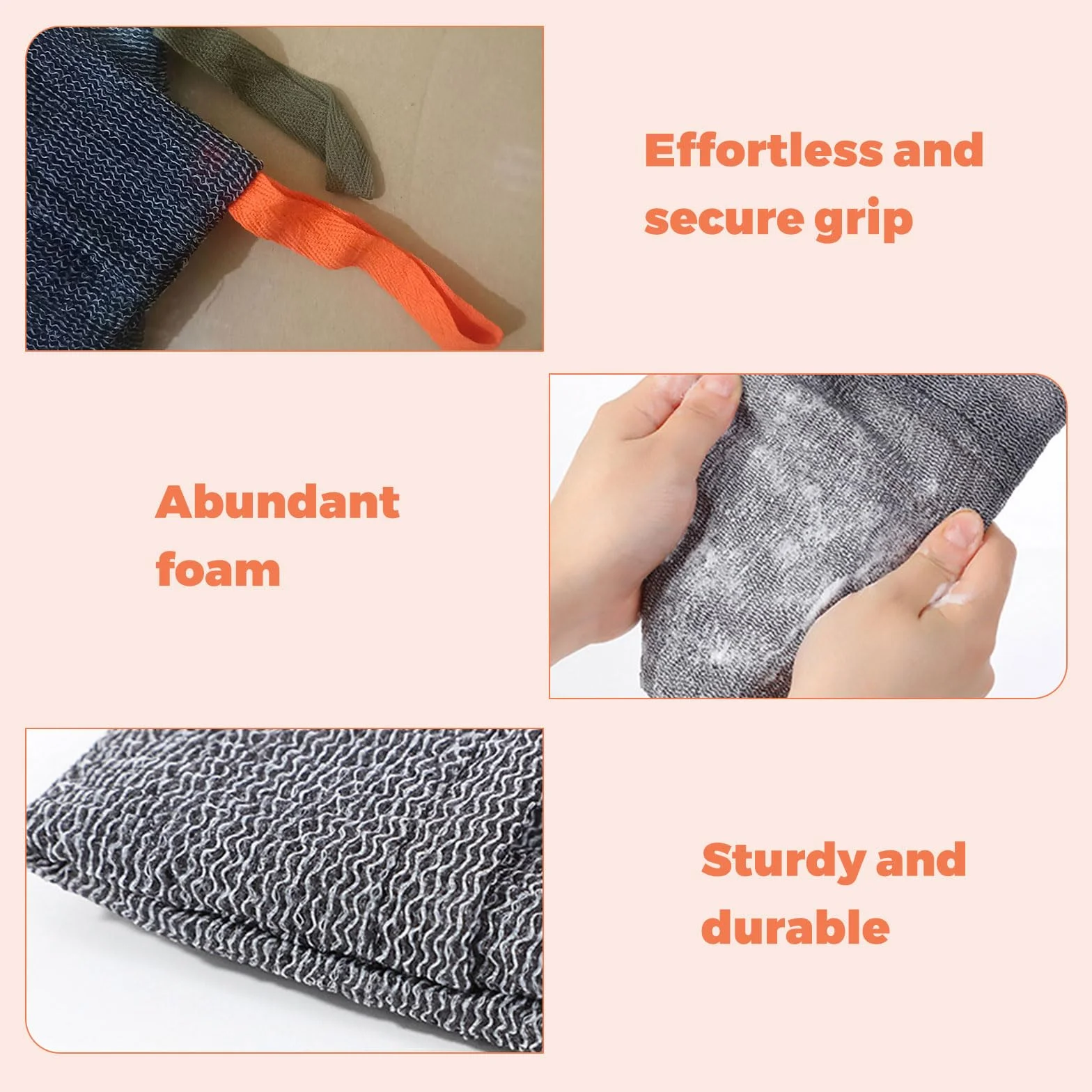 BelleVive Bolsas para jabón exfoliante premium 2 unidades